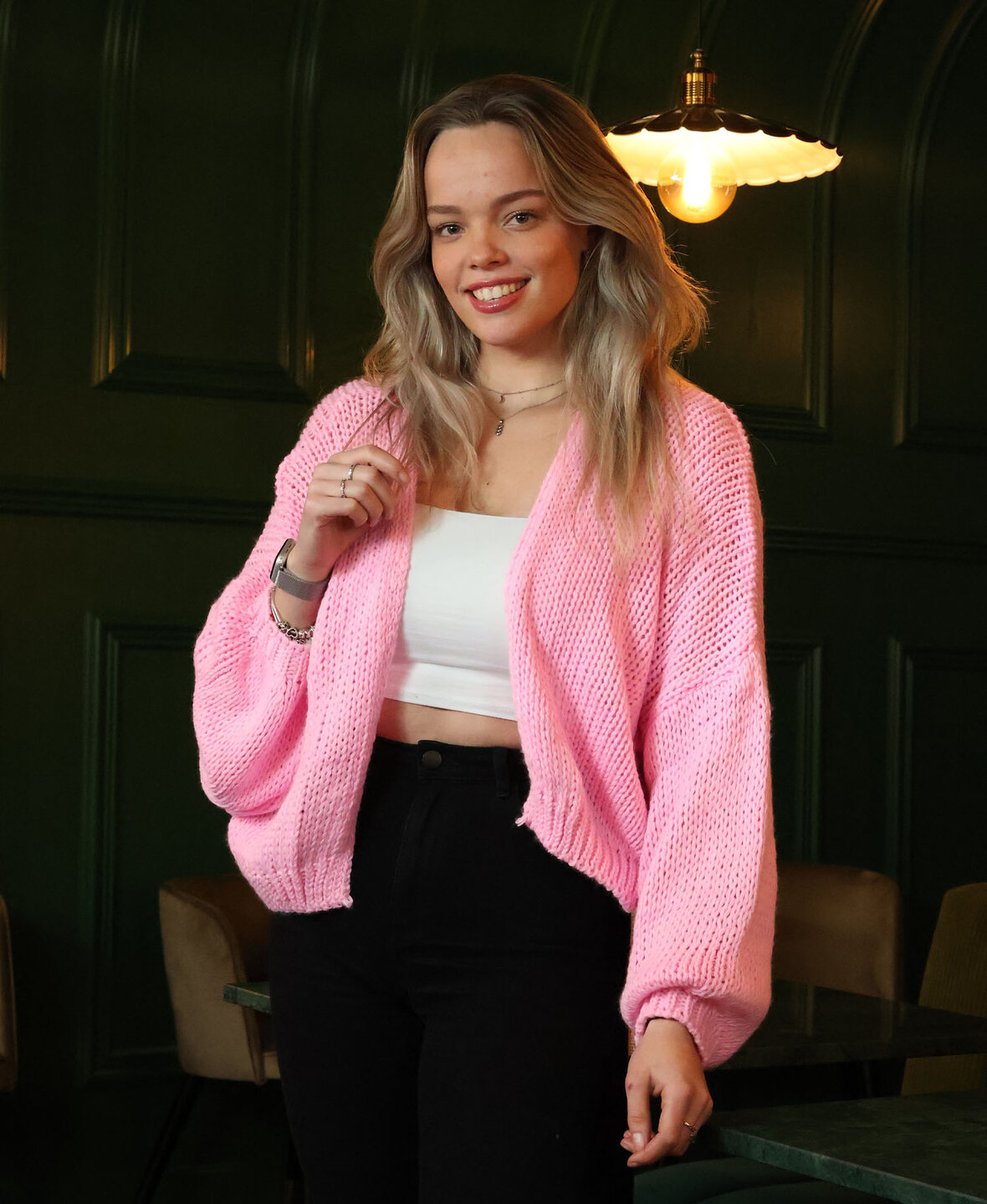 Comfy Cardigan Hot Pink