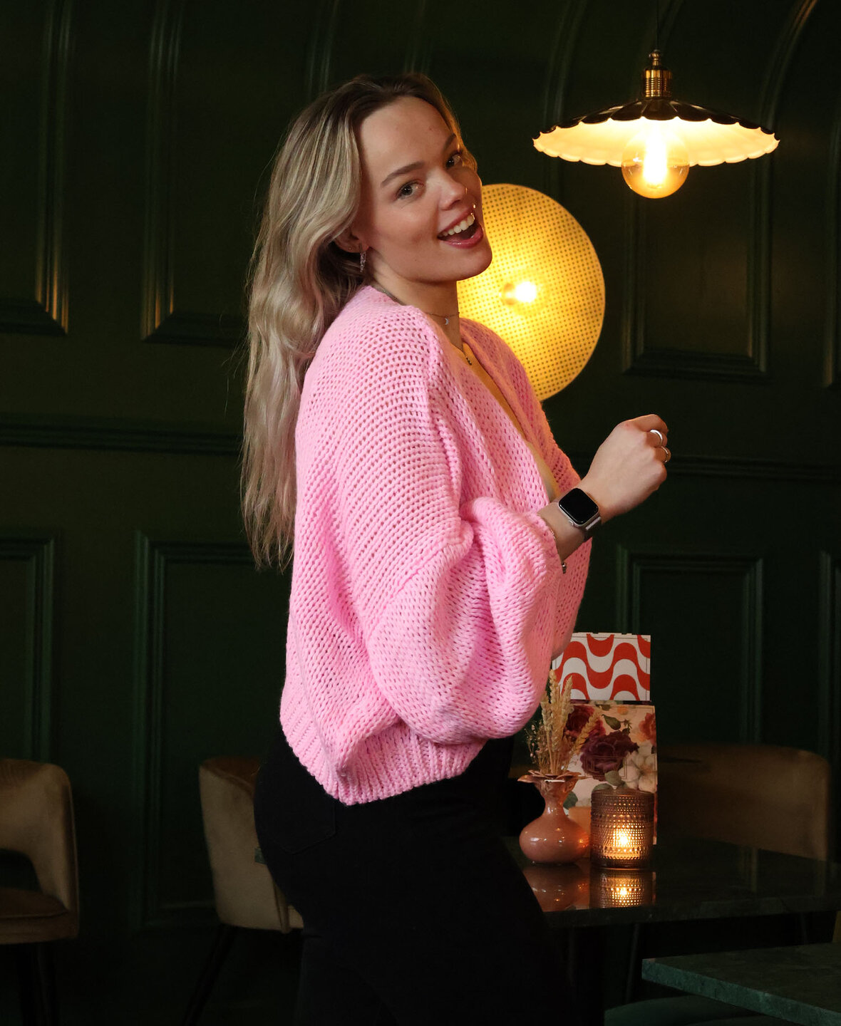 Comfy Cardigan Hot Pink