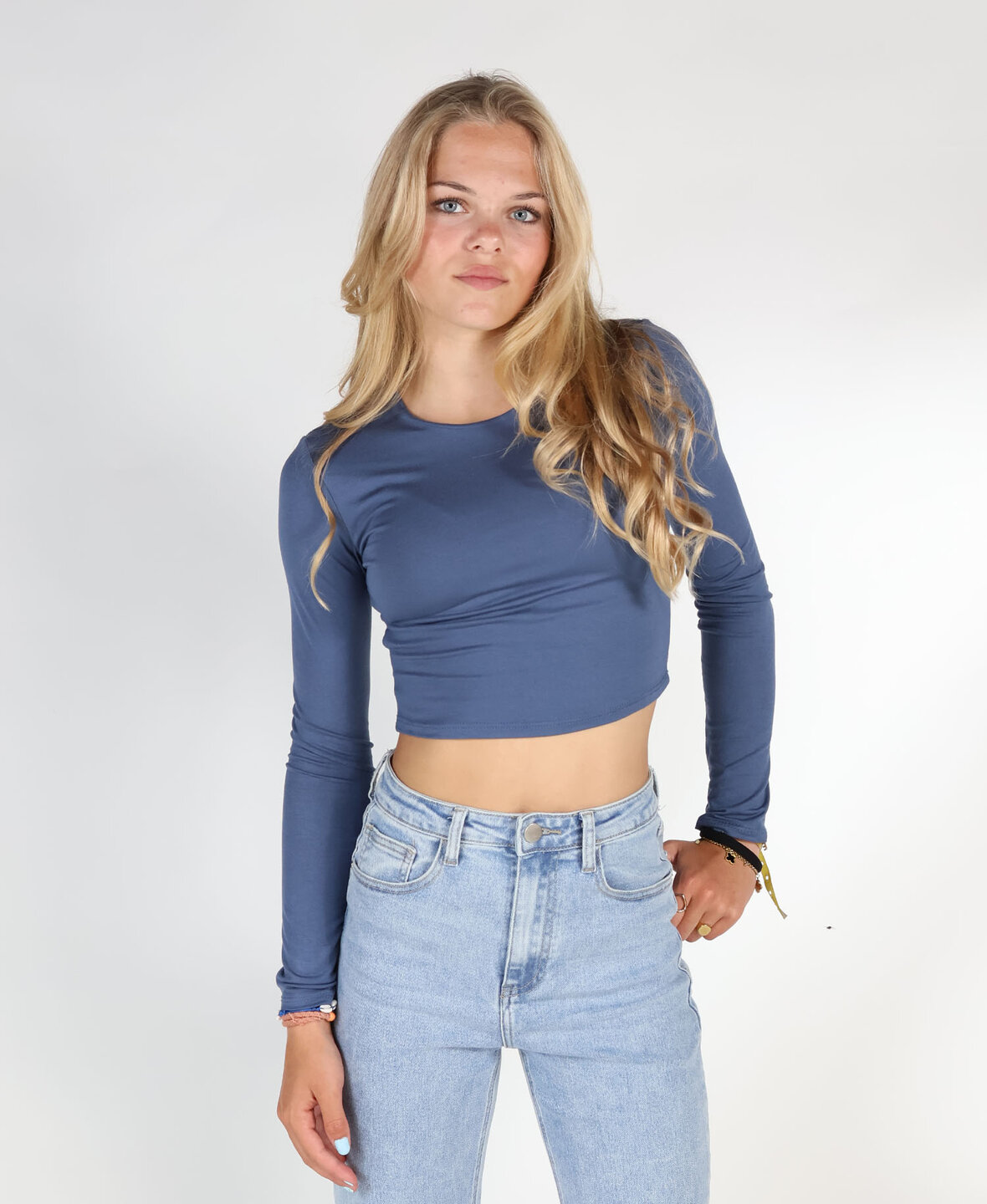 Leela Top Denim Blue