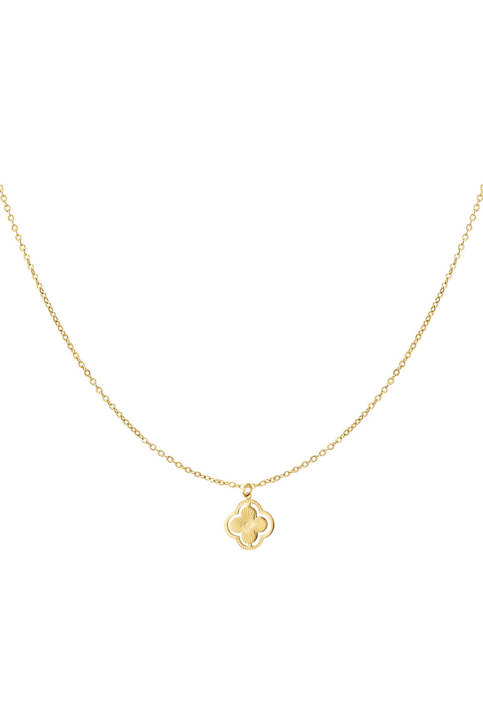 Necklace Double clover Gold