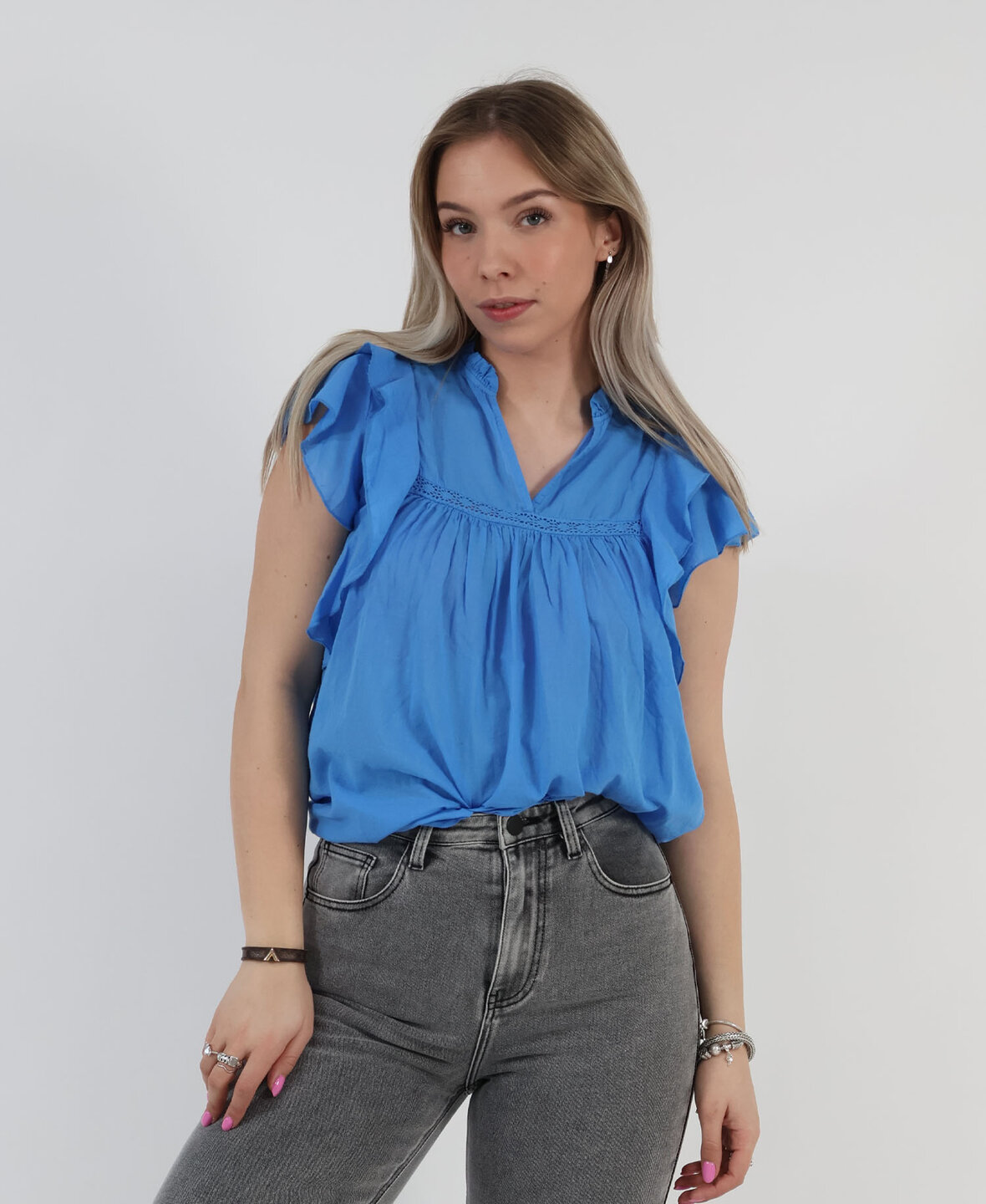 Belle Blouse Skyblue