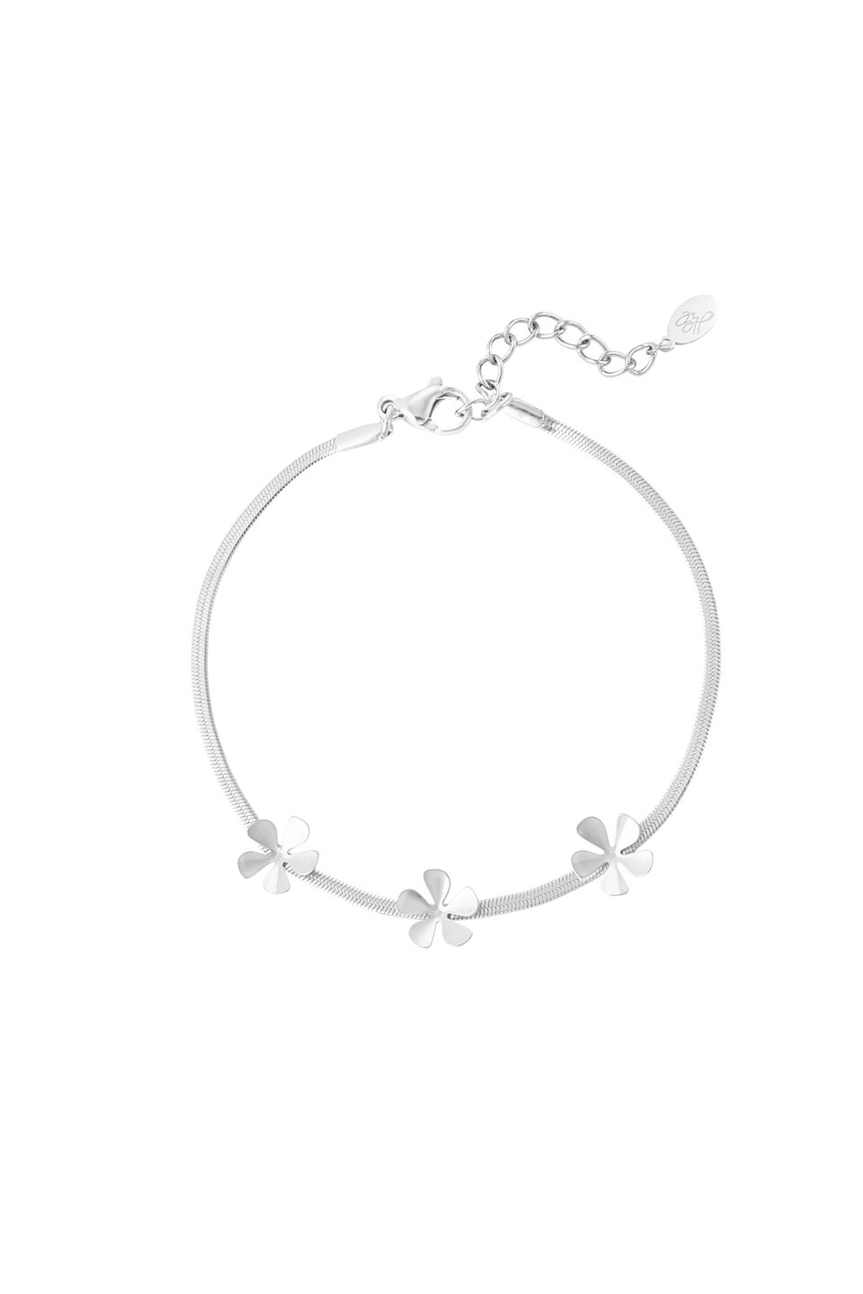 Bracelet three flowers Silver