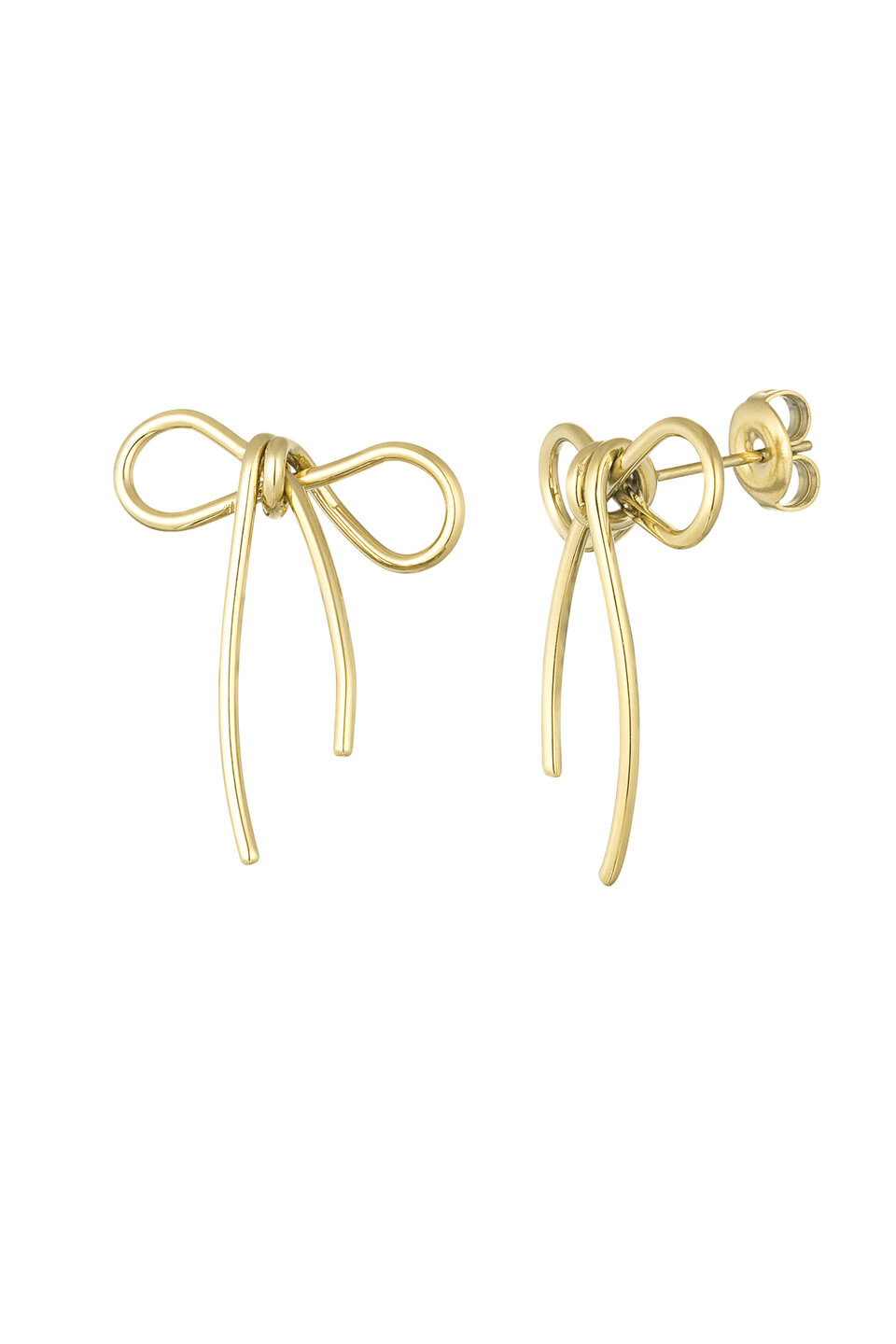 Earring Basic Bow Gold