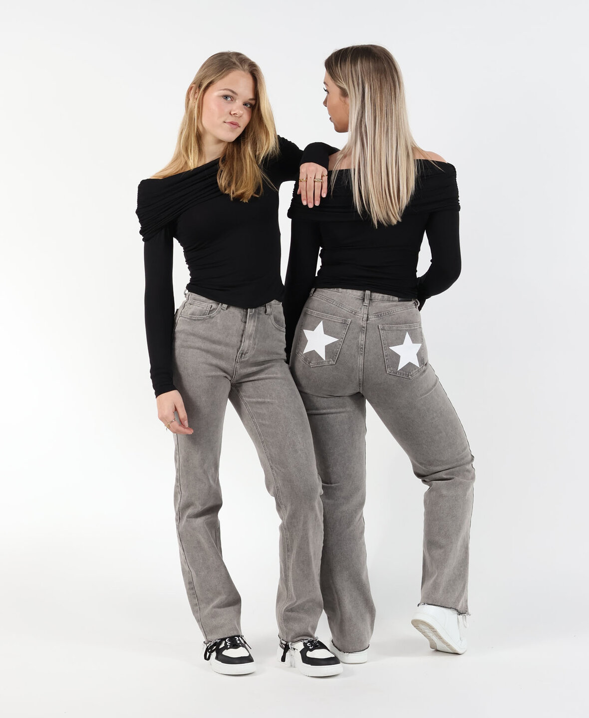 Stars Straight Leg Jeans 2219 Grey (REGULAR)