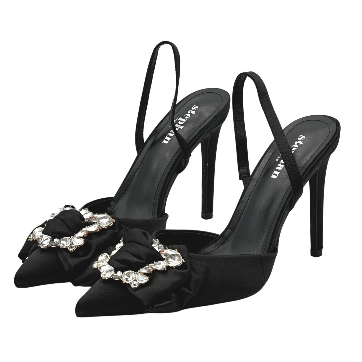 Bow Glam Heels Black