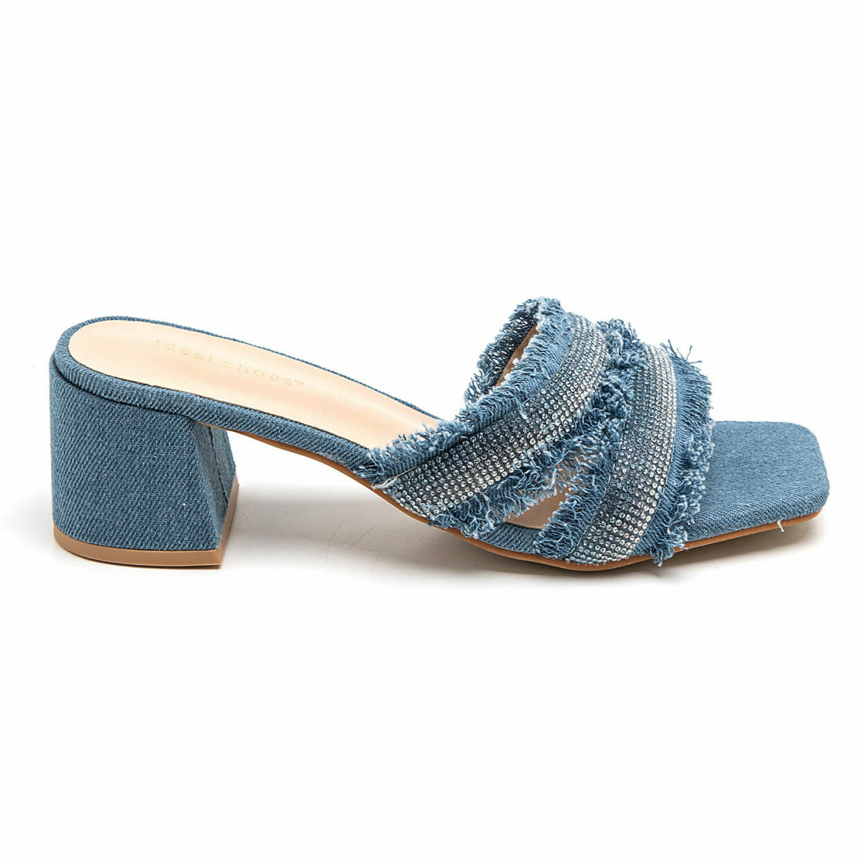 Denim Glam Sandals Blue