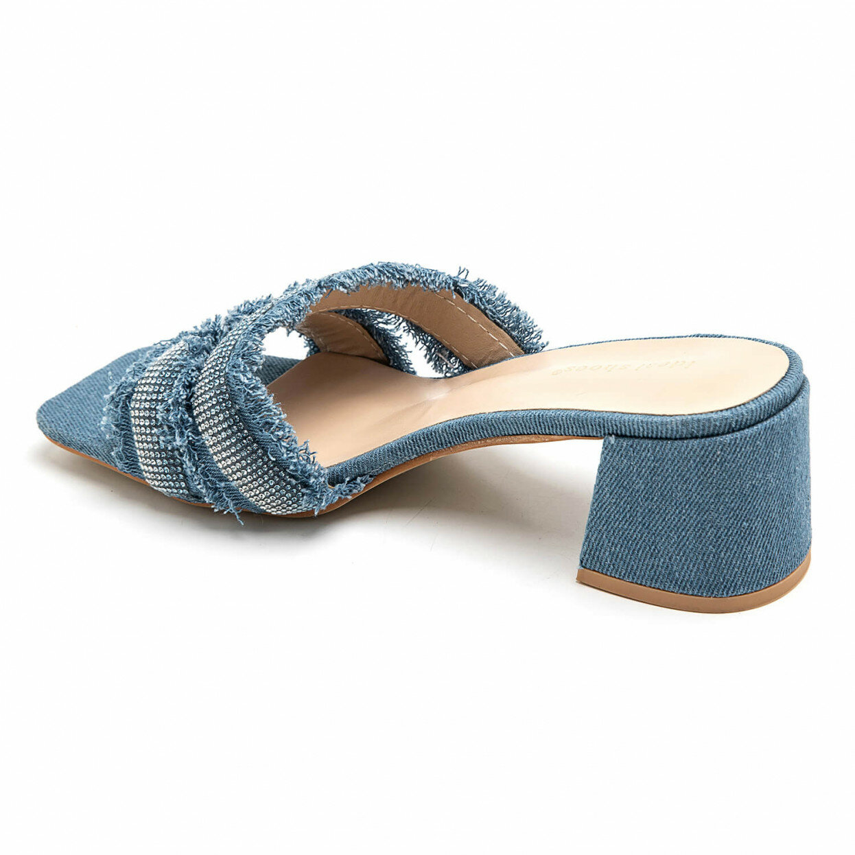 Denim Glam Sandals Blue