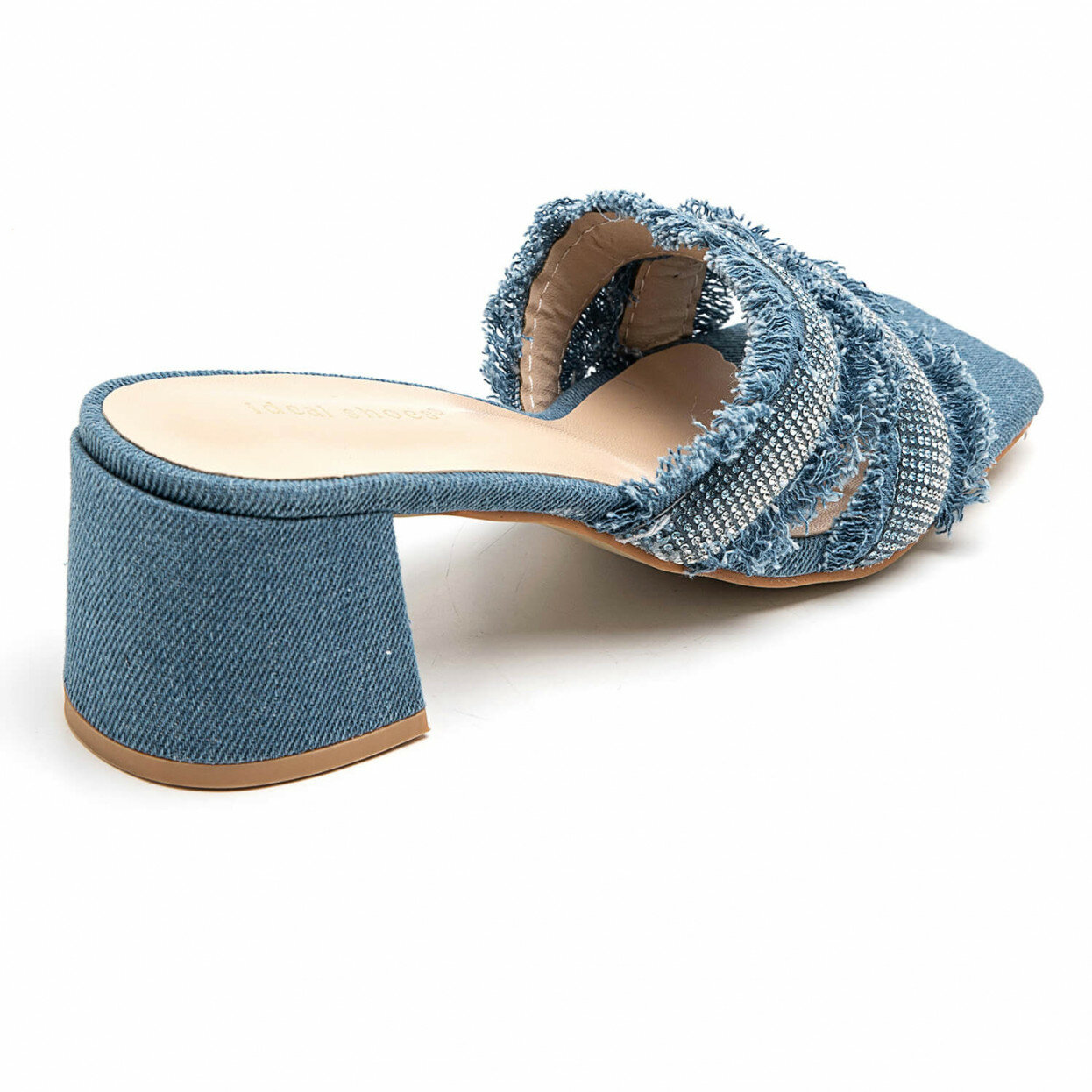 Denim Glam Sandals Blue