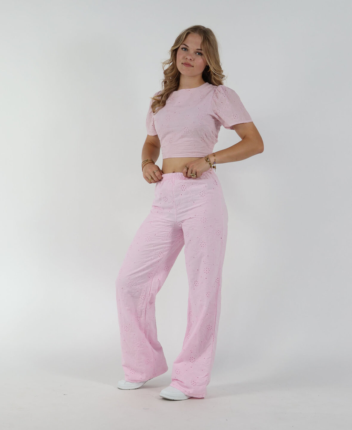 Broderie Pants Babypink (REGULAR)