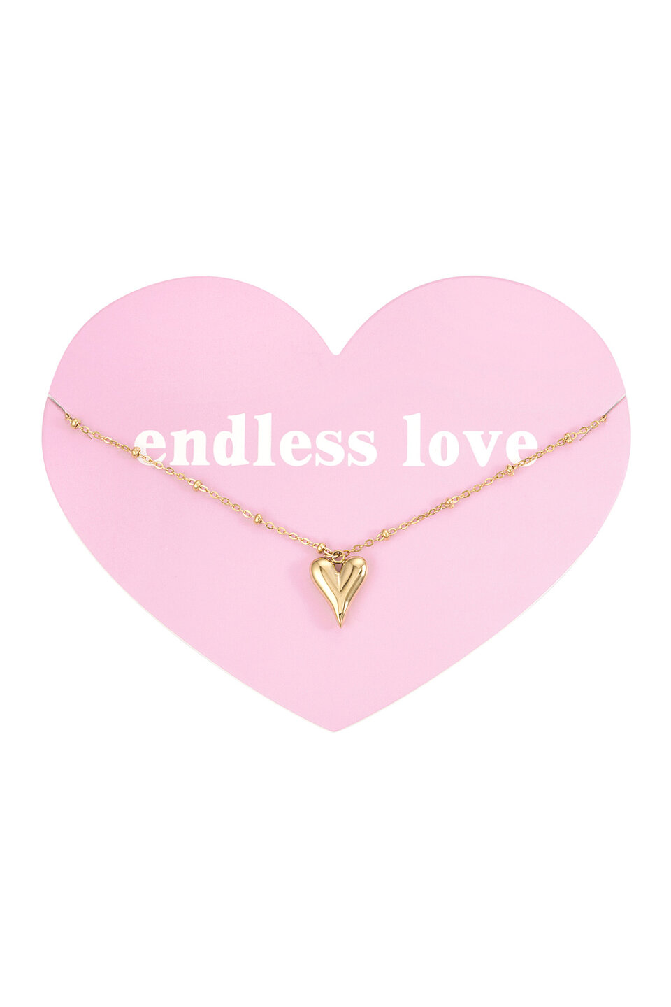 Necklace classic Heart Silver