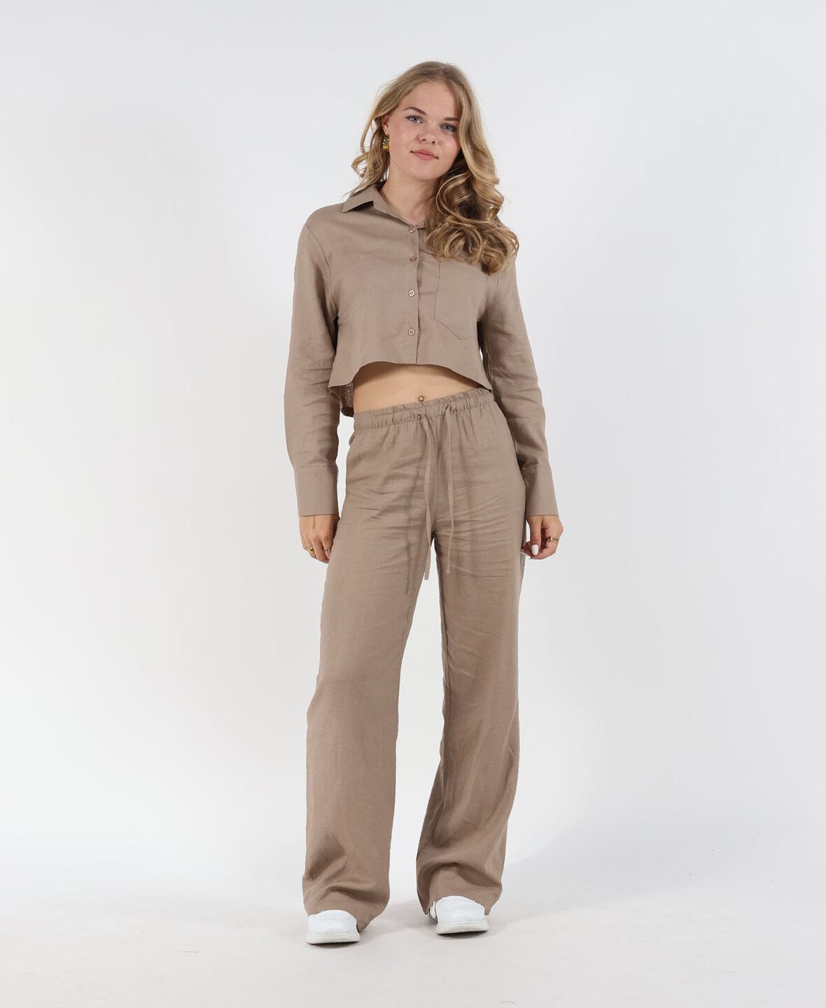 Linen Pants Taupe (REGULAR)