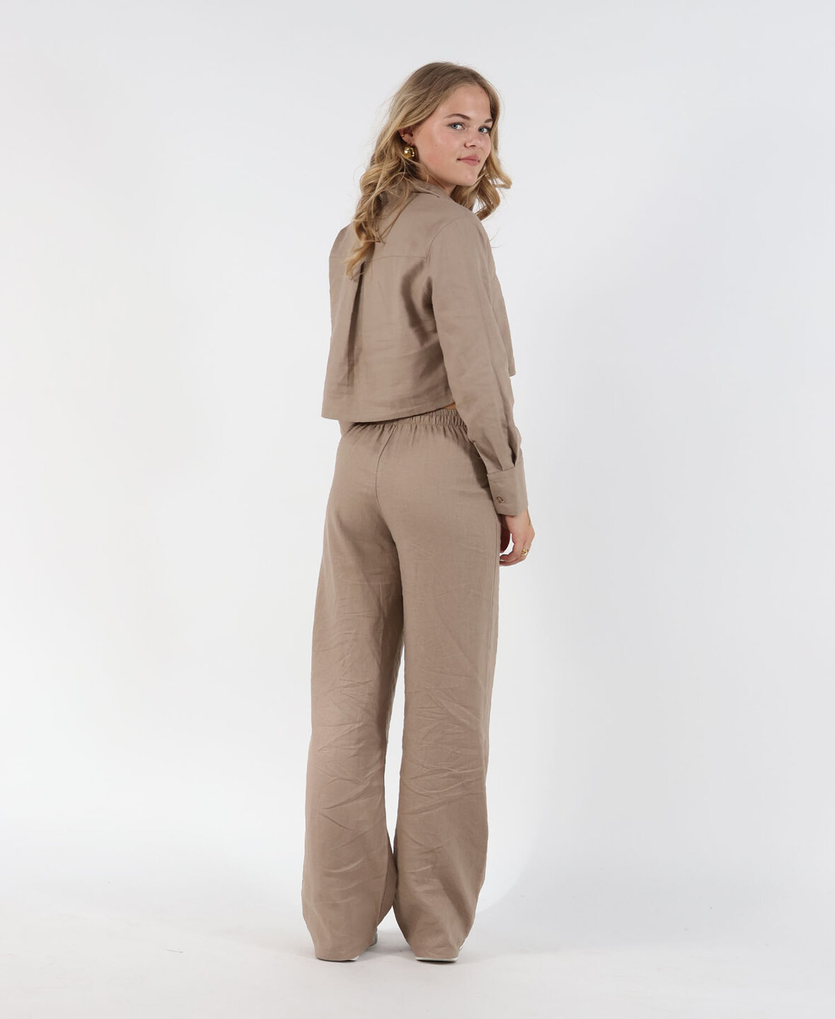 Linen Pants Taupe (REGULAR)