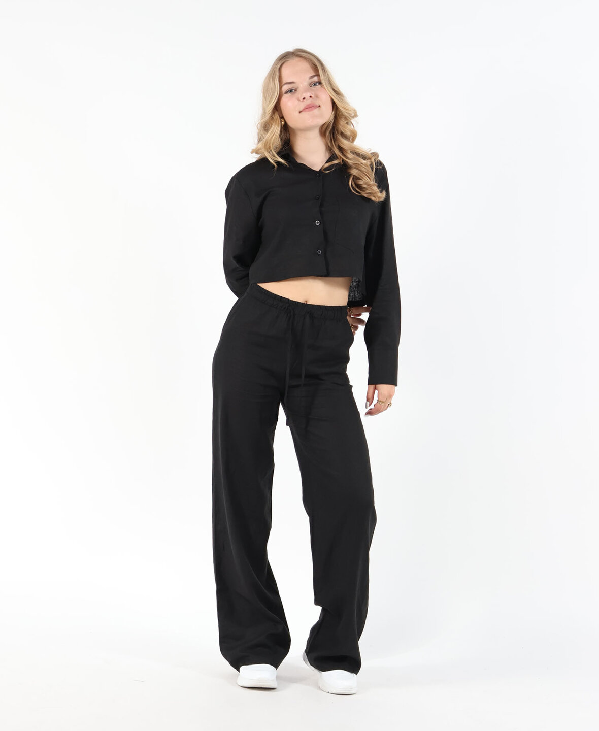 Linen Pants Black (REGULAR)