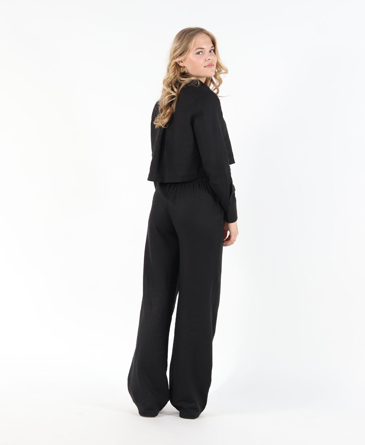 Linen Pants Black (REGULAR)