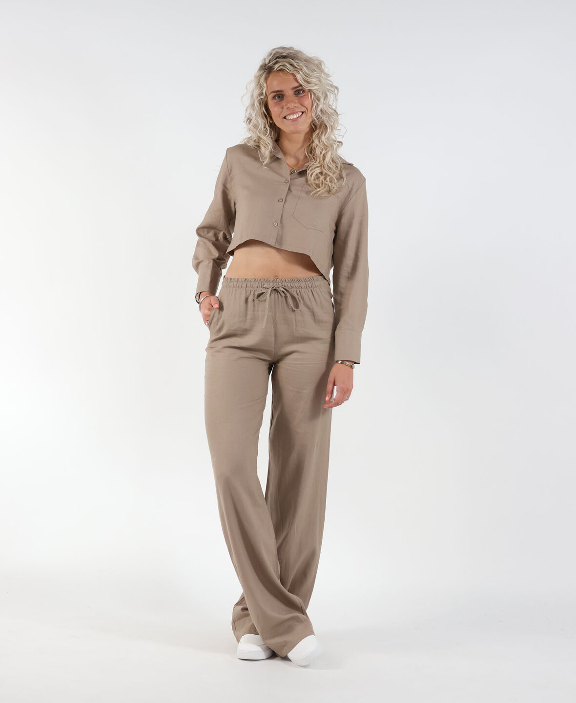 Linen Pants Taupe (TALL)