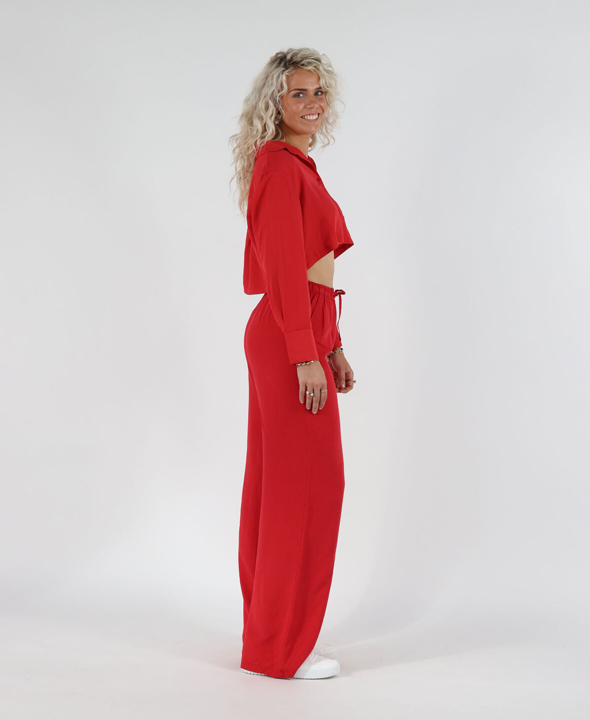 Linen Pants Red (TALL)