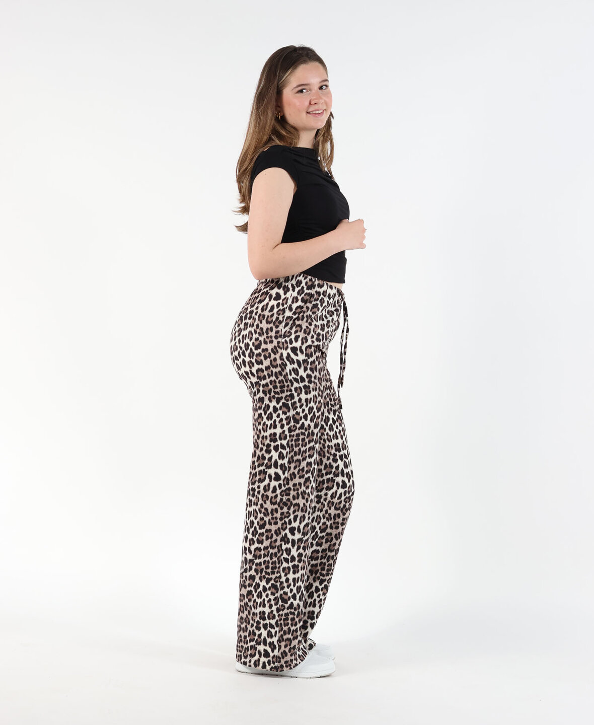 Leopard Wide Leg Pants