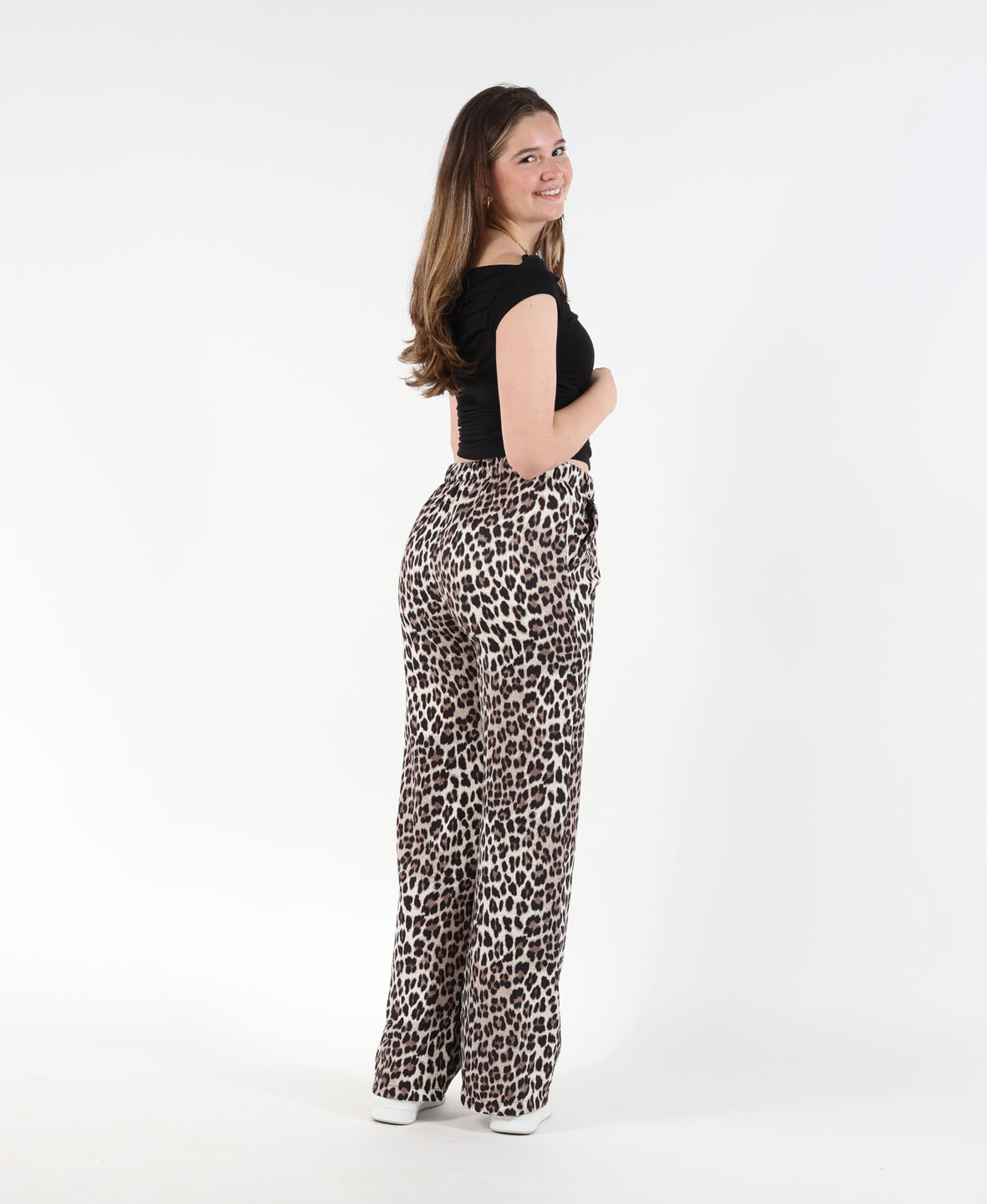 Leopard Wide Leg Pants