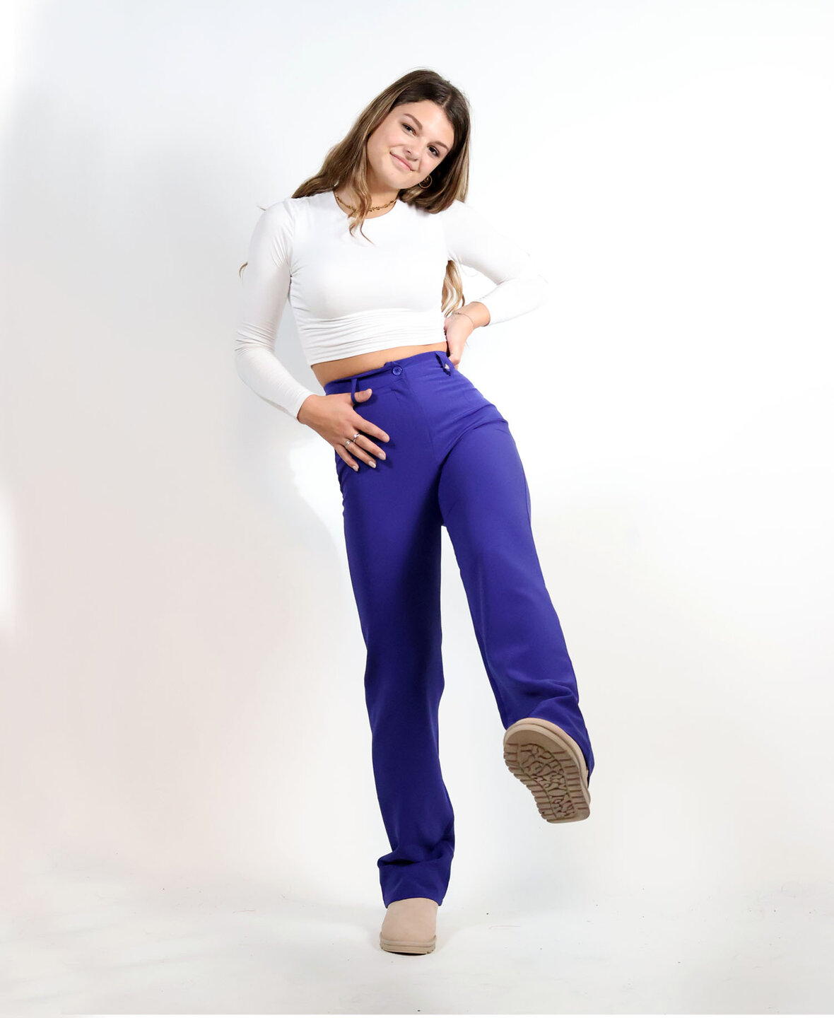 Sanne Pants Dark Purple