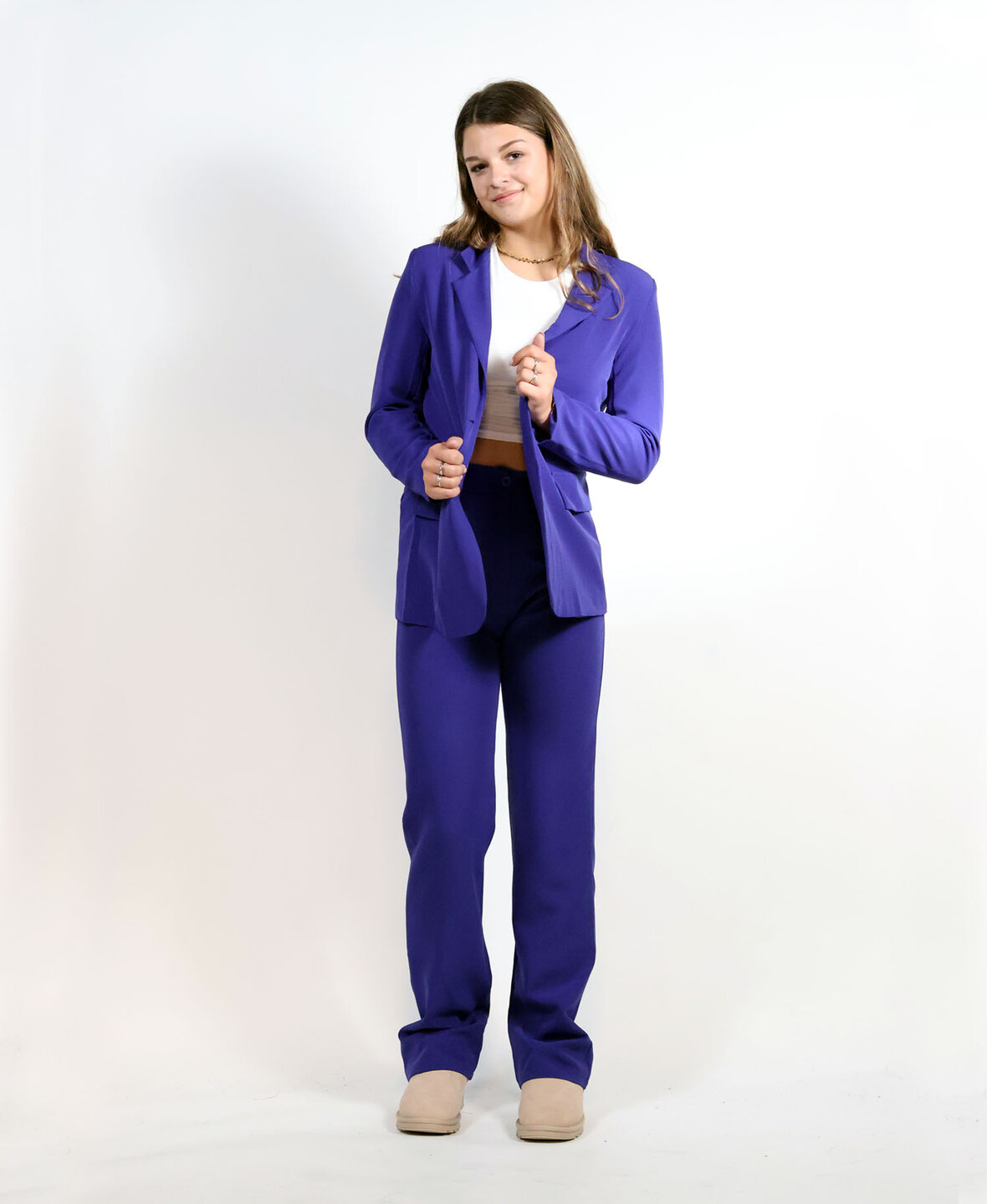 Sanne Pants Dark Purple