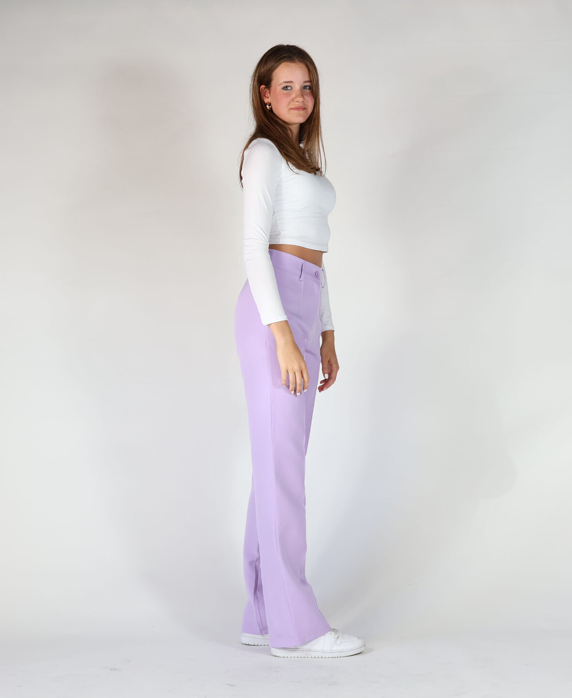 Sanne Stripe Pants Lilac (TALL)