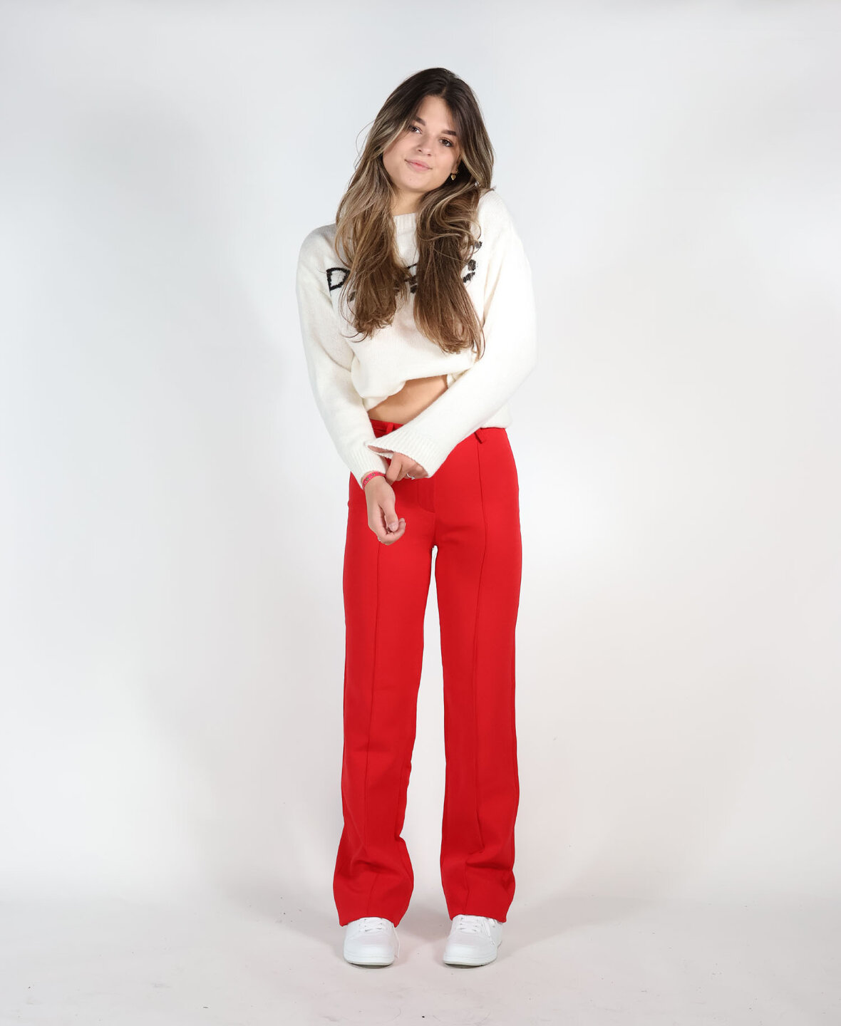 Sanne Stripe Pants Red (TALL)