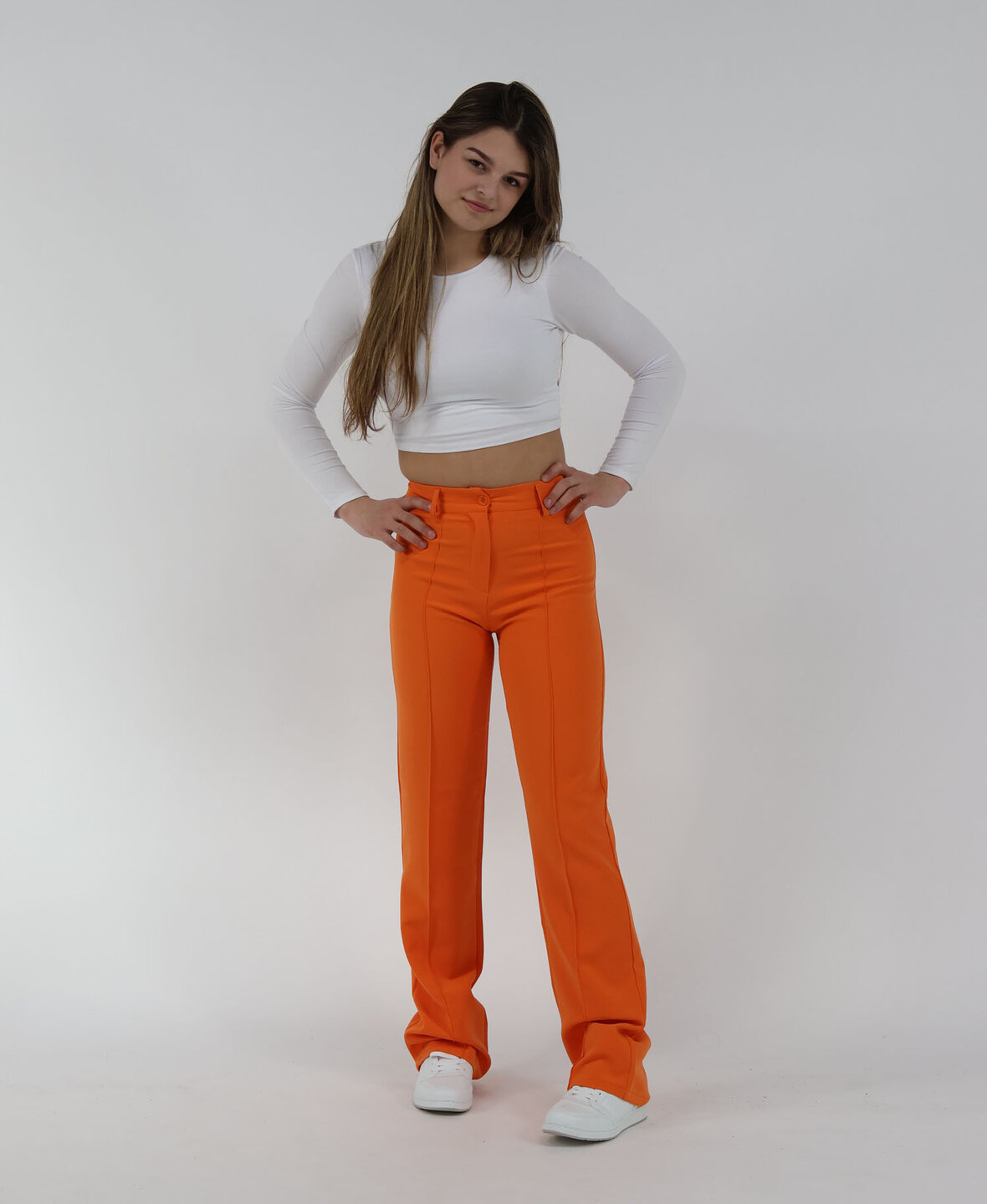 Sanne Stripe Pants Orange (TALL)