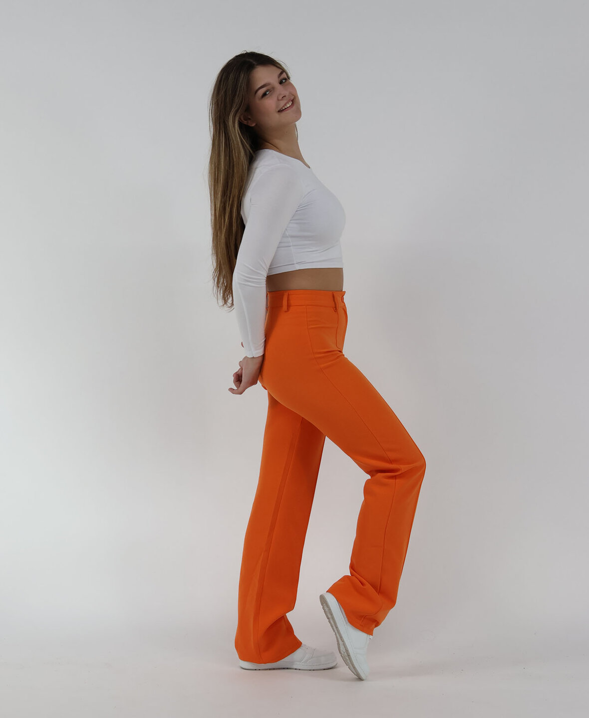 Sanne Stripe Pants Orange (TALL)