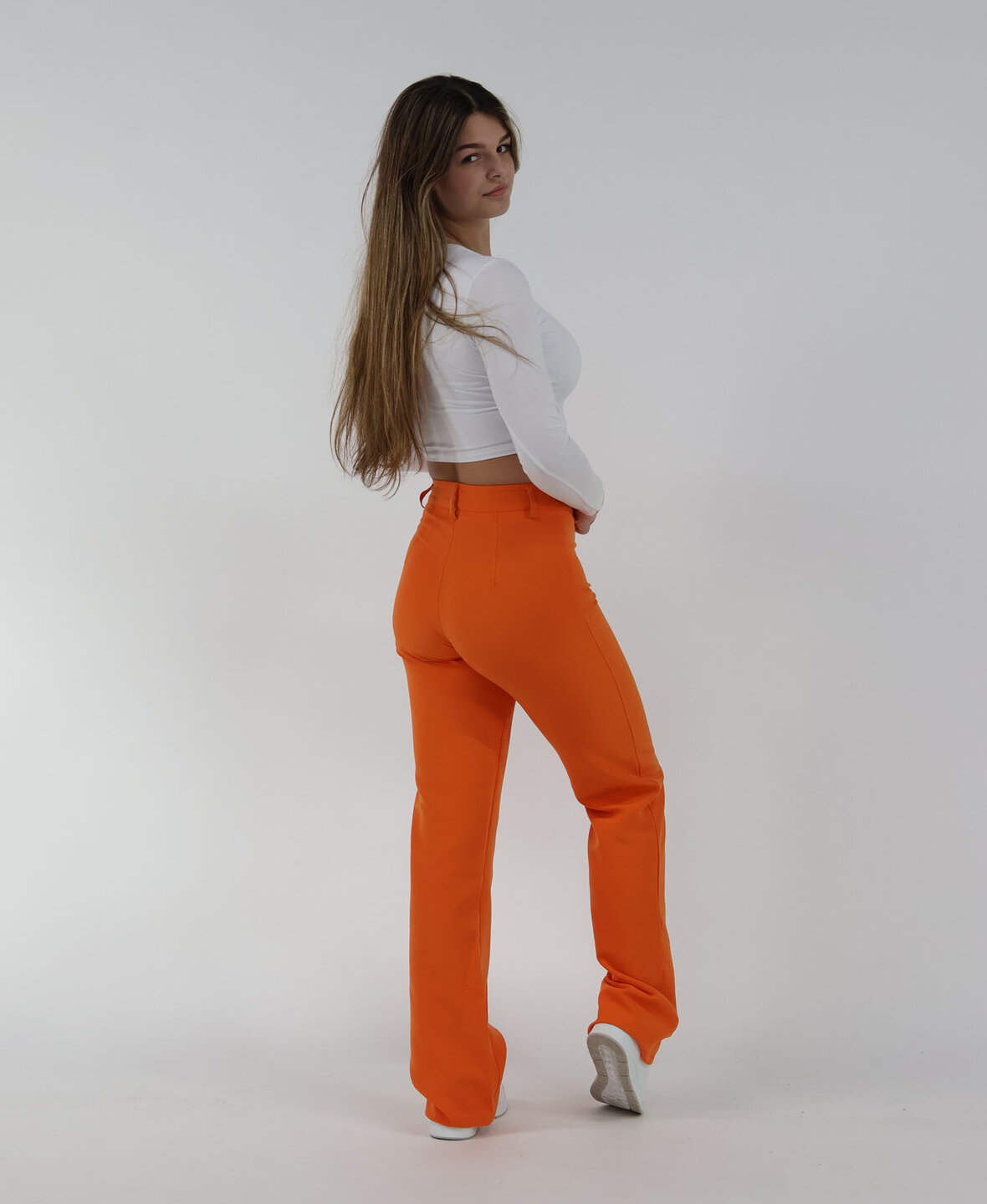 Sanne Stripe Pants Orange (TALL)