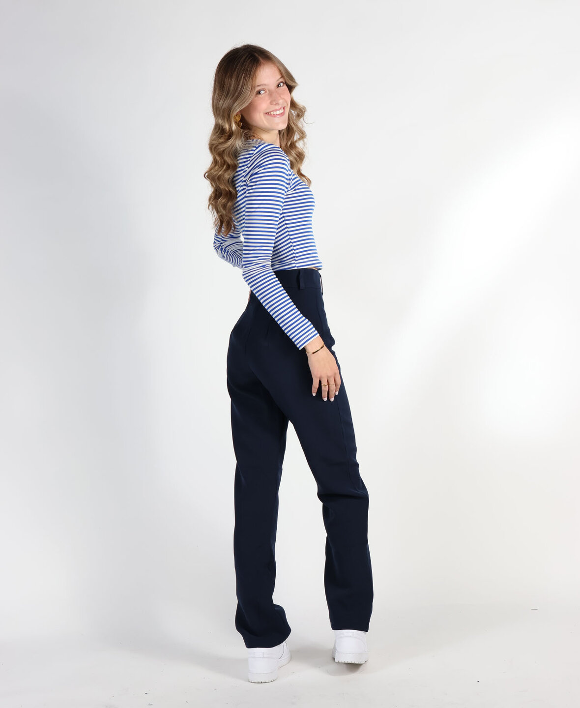 Sanne Pants Navy Blue (PETITE)