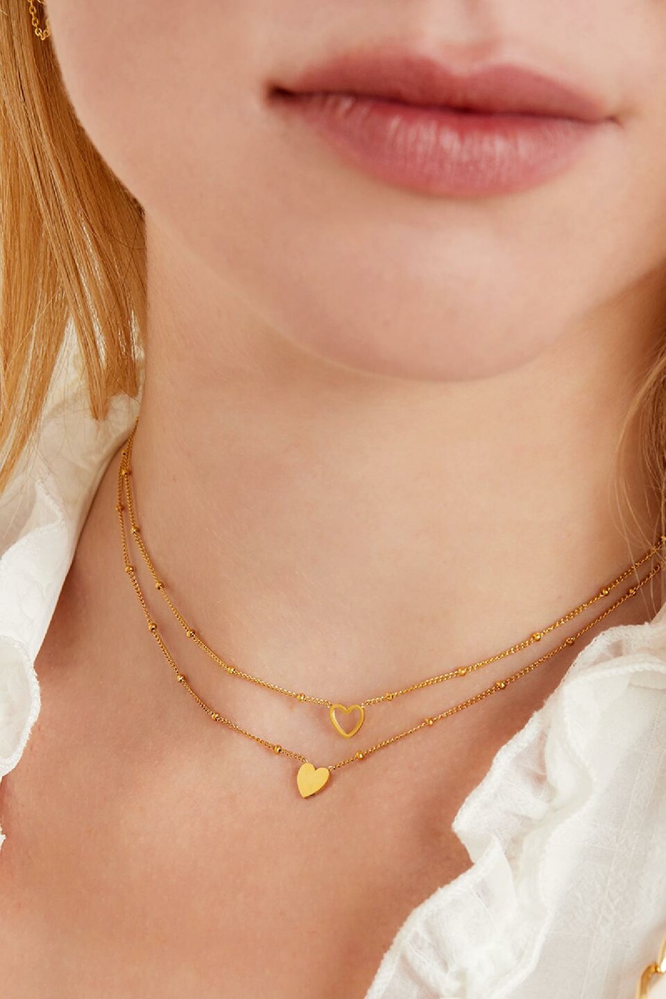 Necklace little heart gold