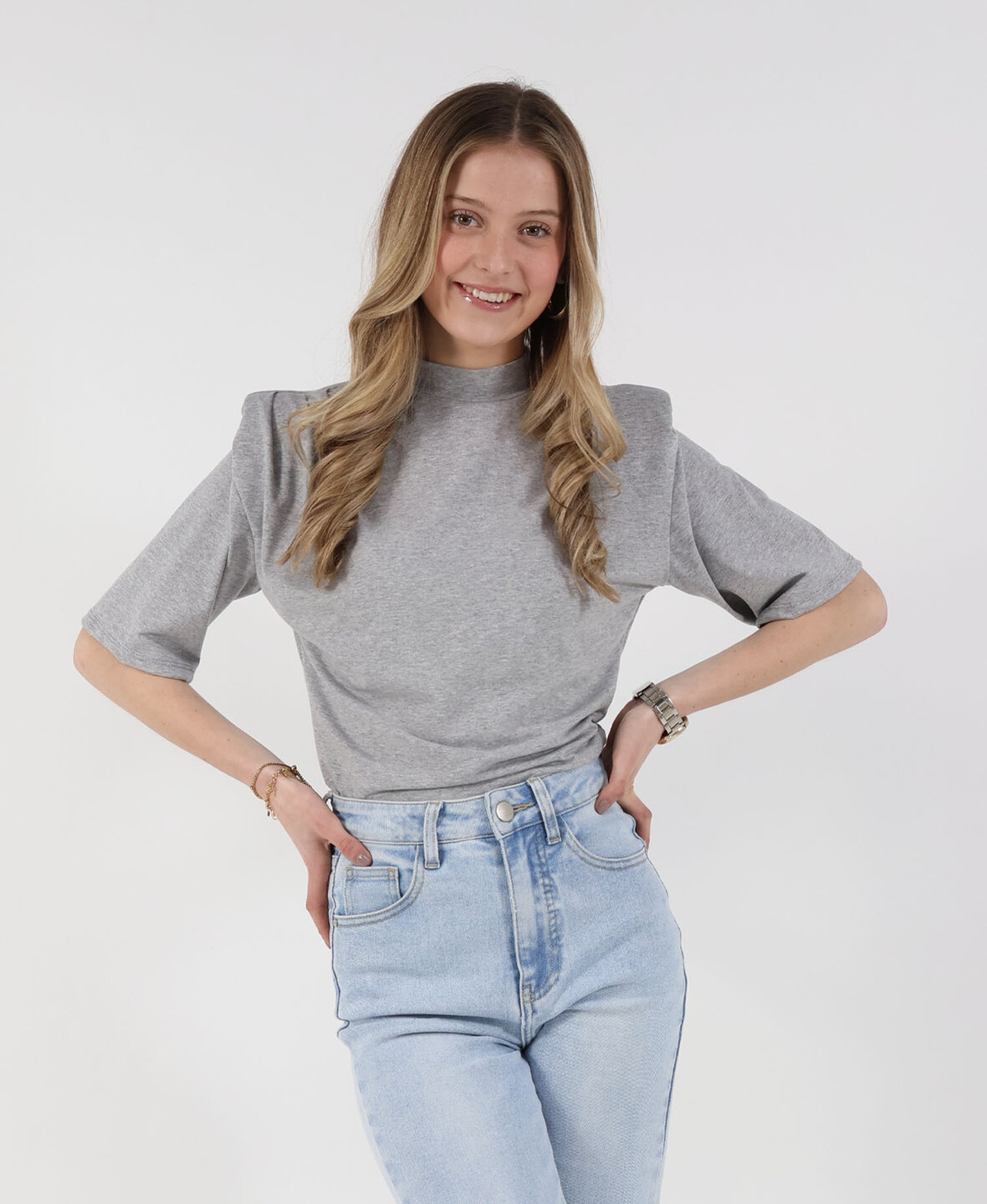 Aimee Top Grey