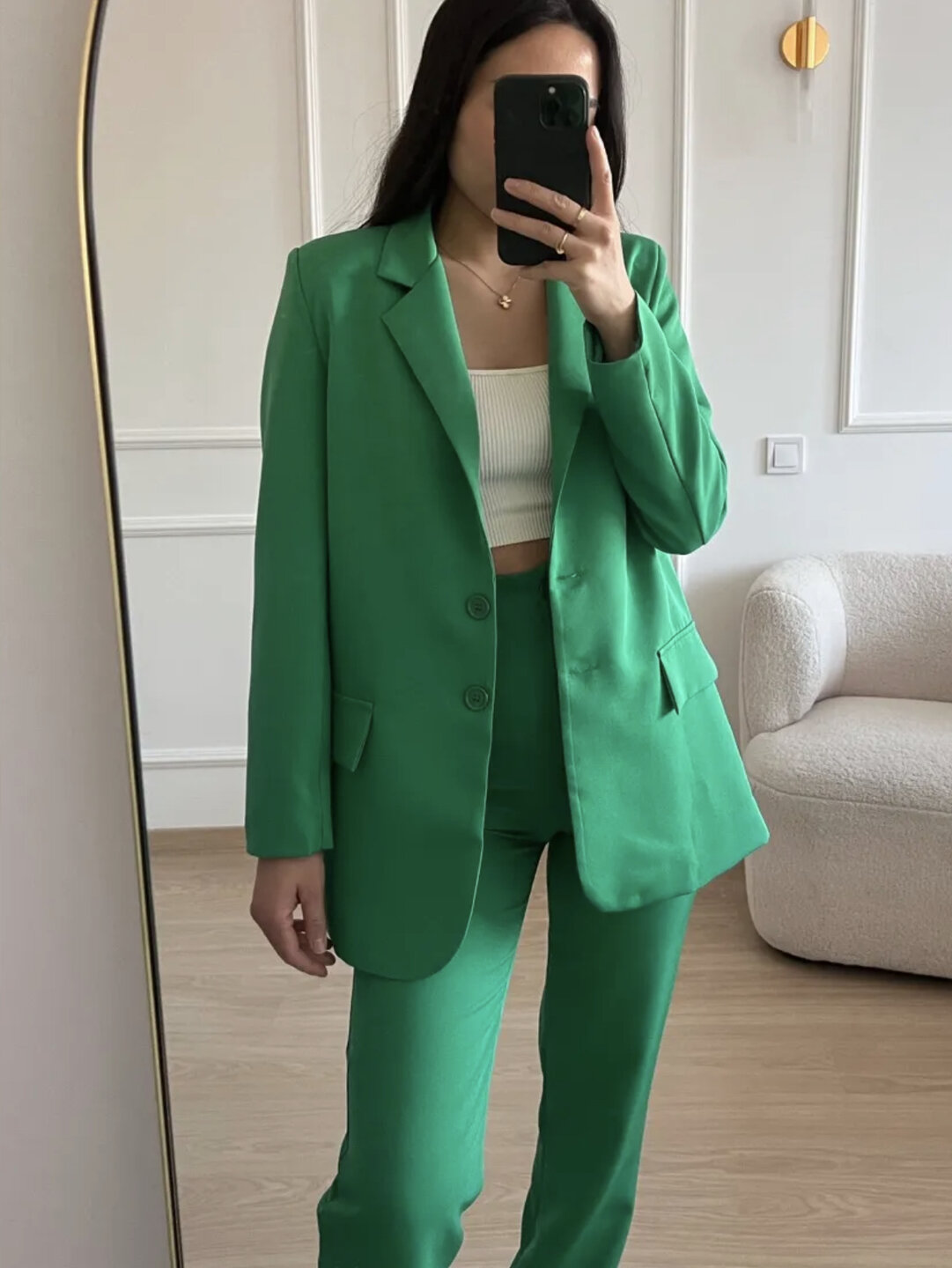 Sanne Blazer Everest Green