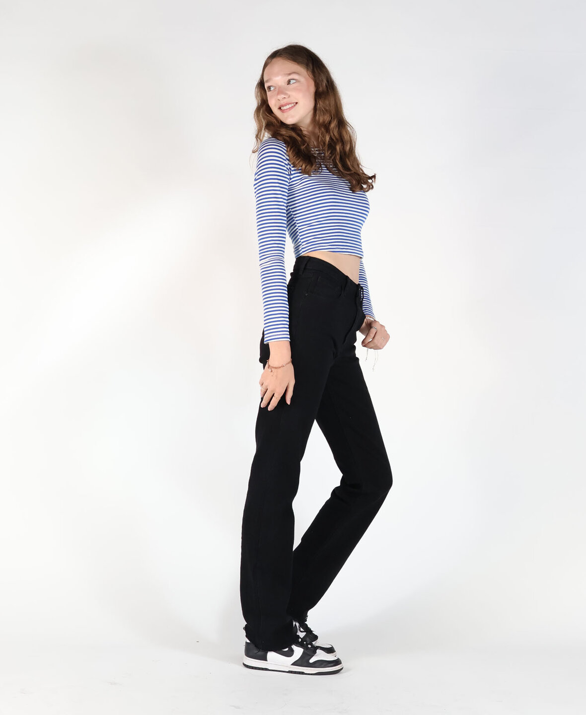 High Waist Straight Leg Jeans 2179/2160 Black (TALL)