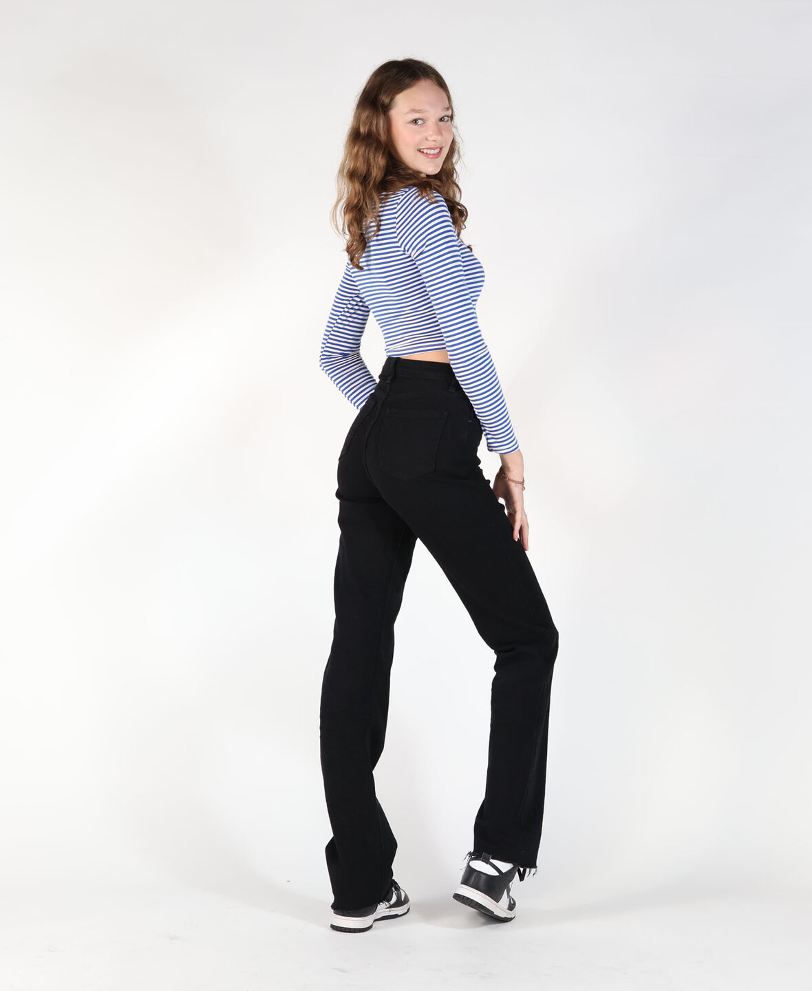 High Waist Straight Leg Jeans 2179/2160 Black (TALL)