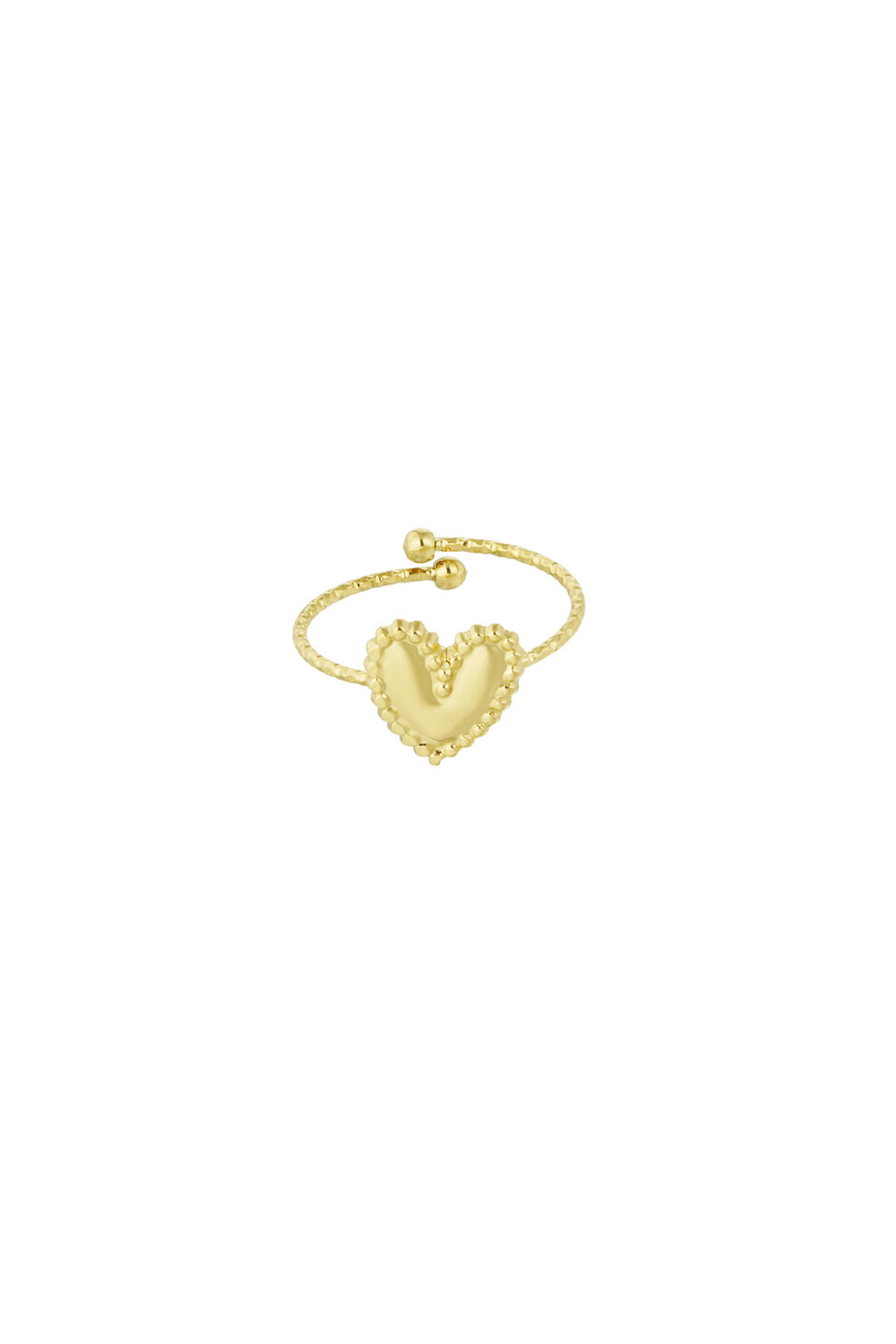 Broderie love ring Gold