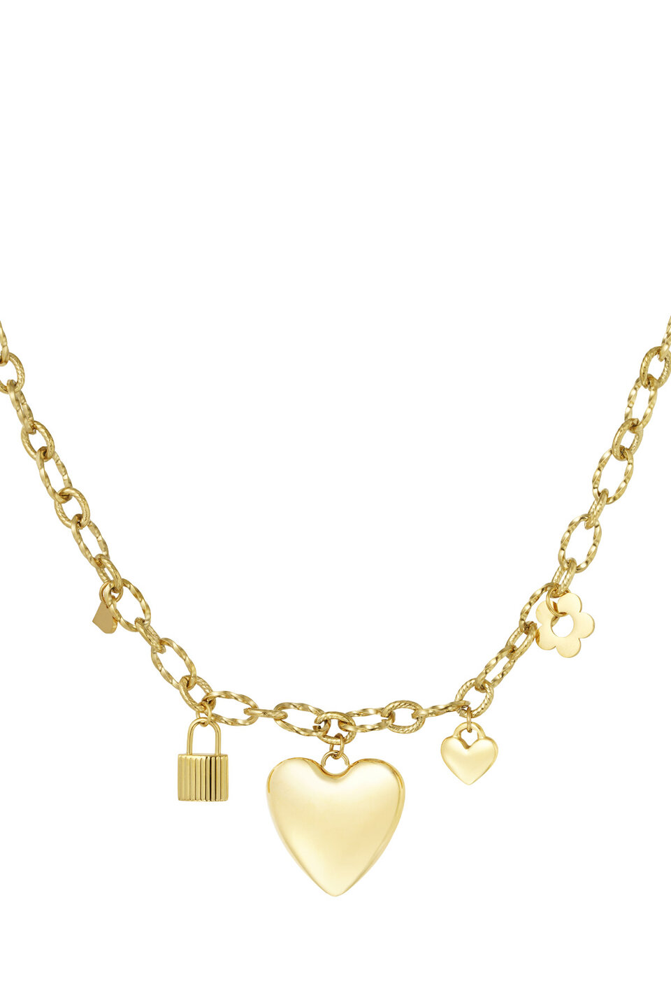 Necklace Locked Love Gold