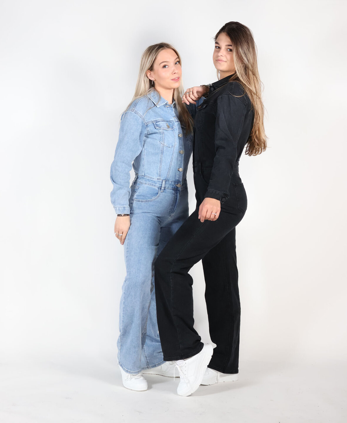 Denim Stretch Jumpsuit Blue