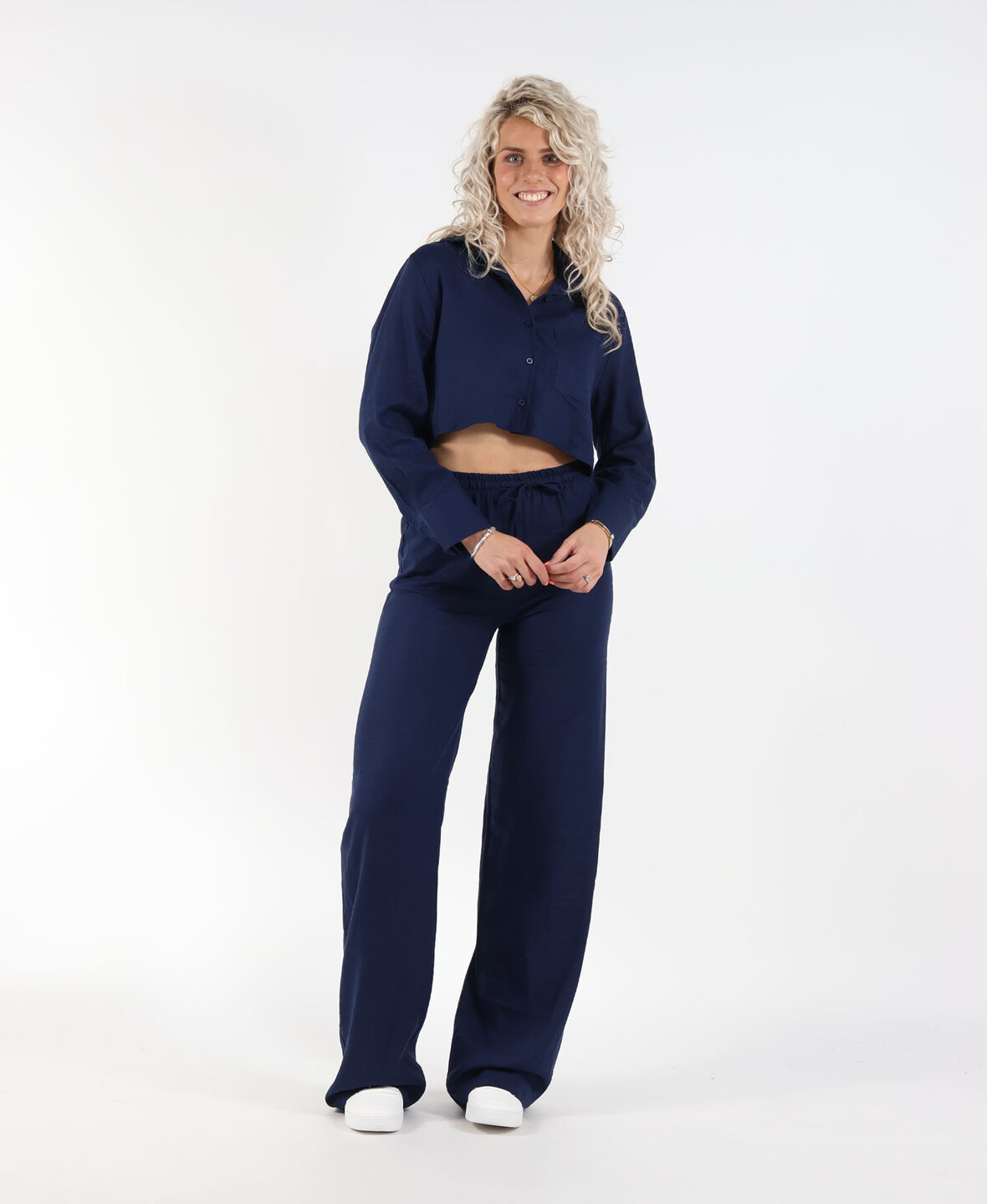 Linen Pants Navy Blue (TALL)