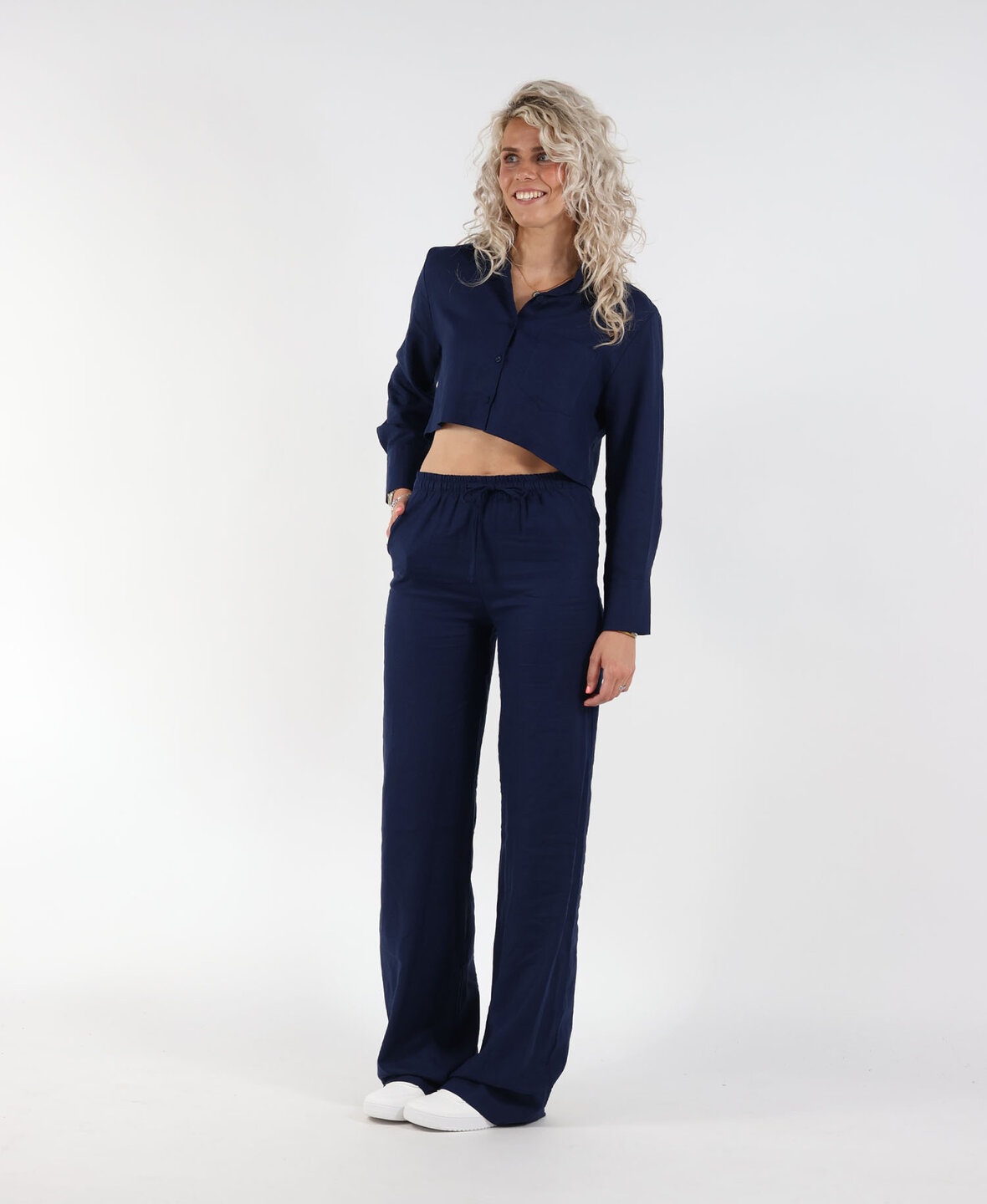 Linen Pants Navy Blue (TALL)