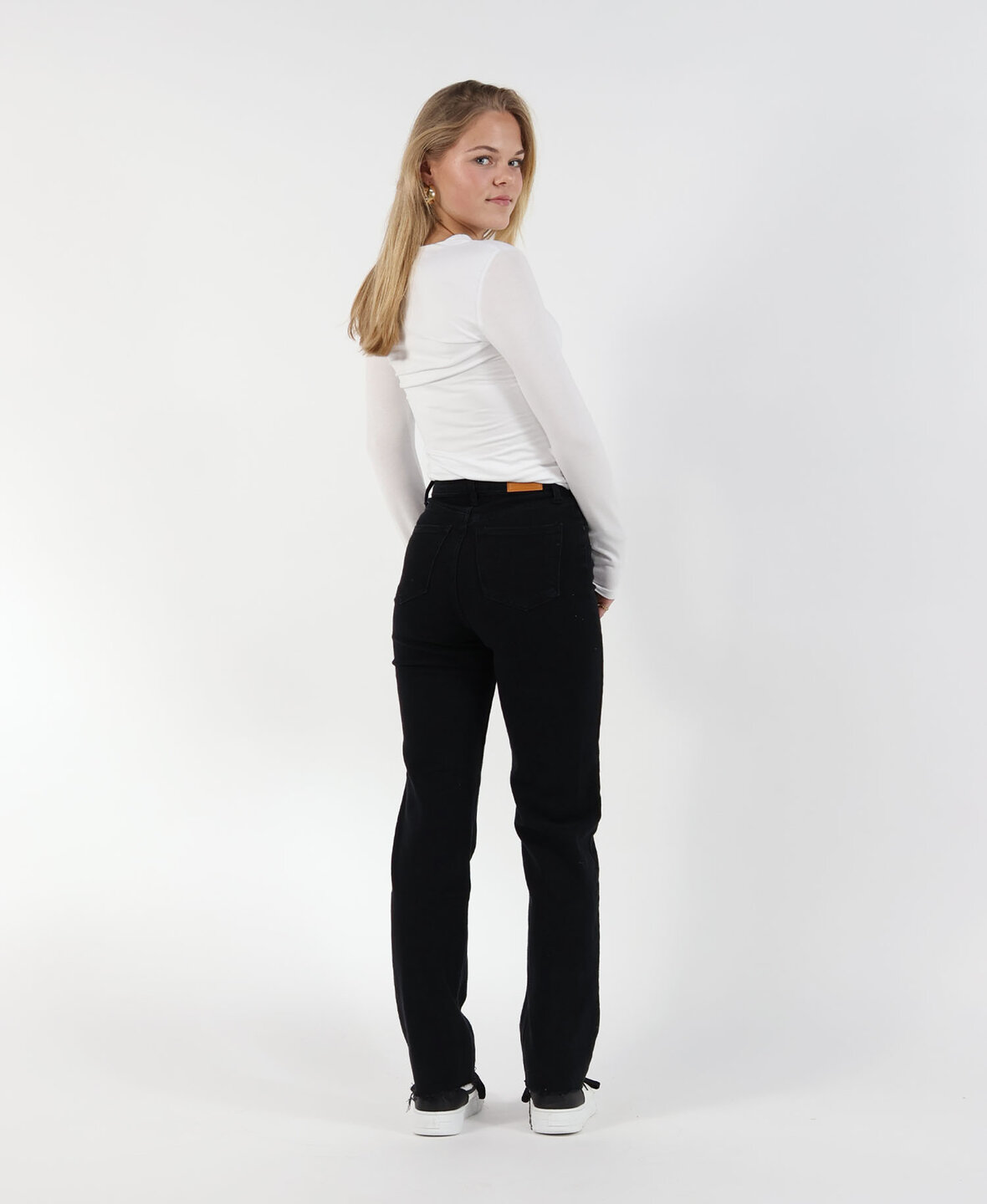 Straight Leg Jeans Black 2158