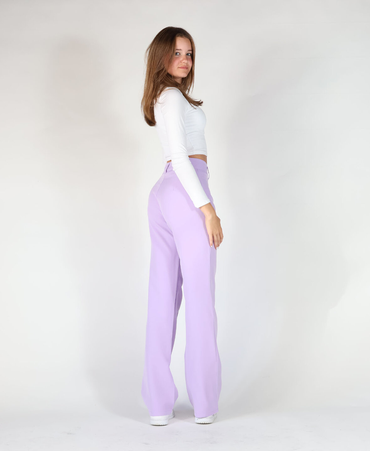 Sanne Stripe Pants Lilac (TALL)