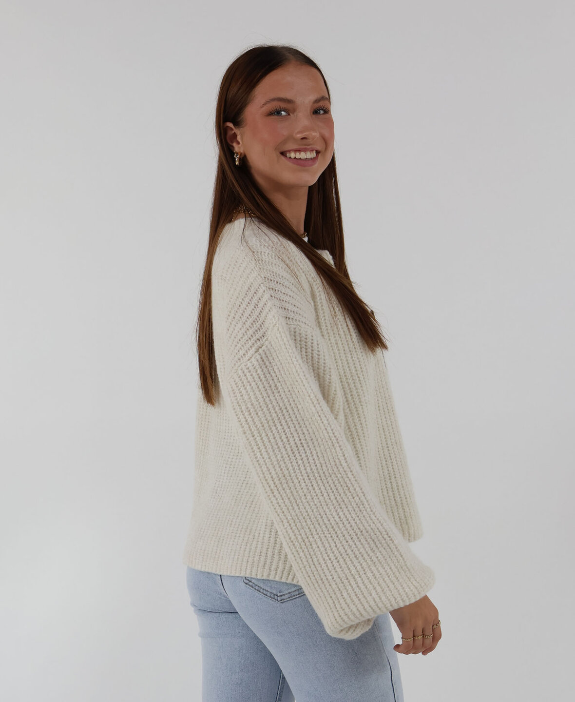 Knit Cardigan Creme