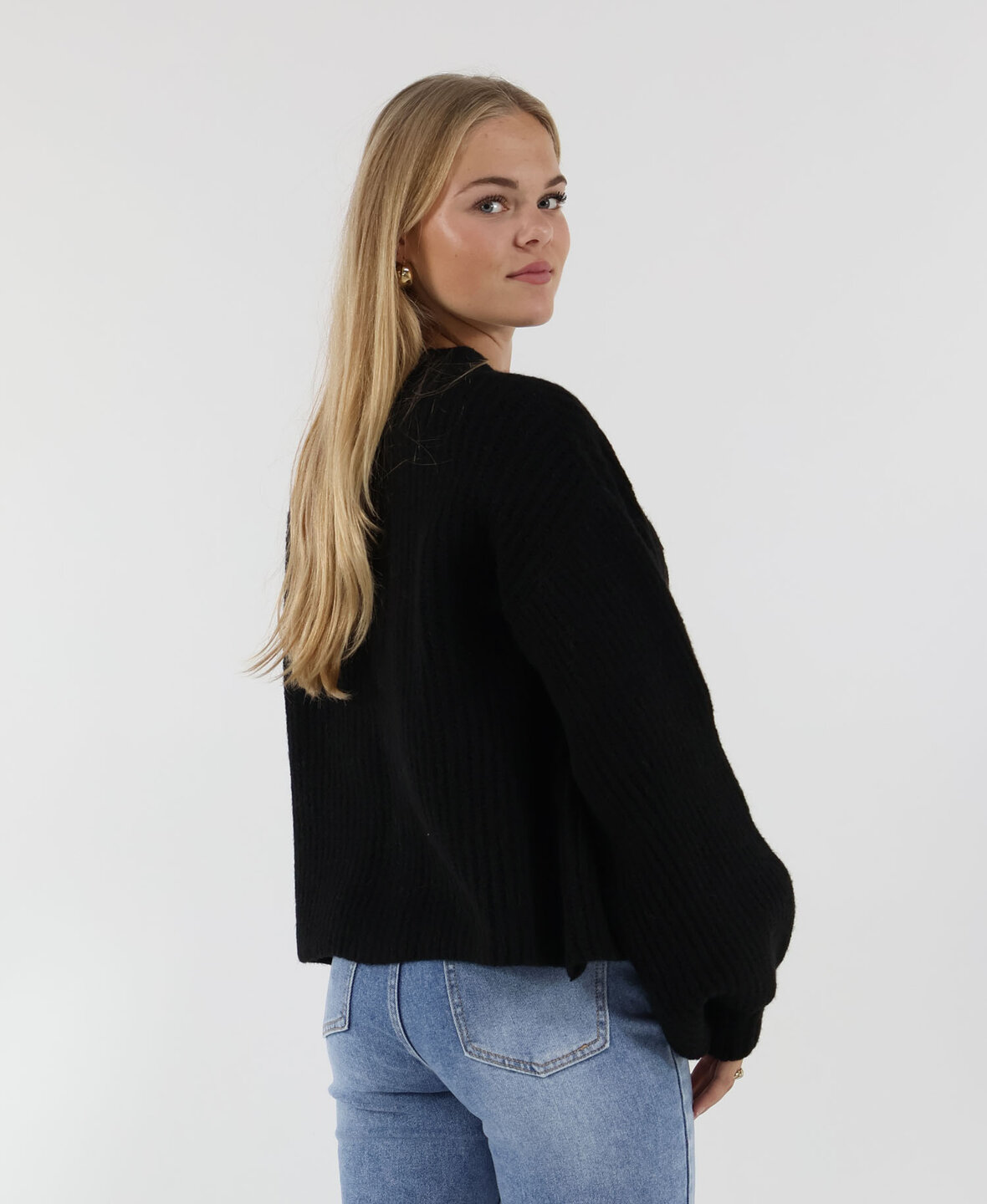 Knit Cardigan Black