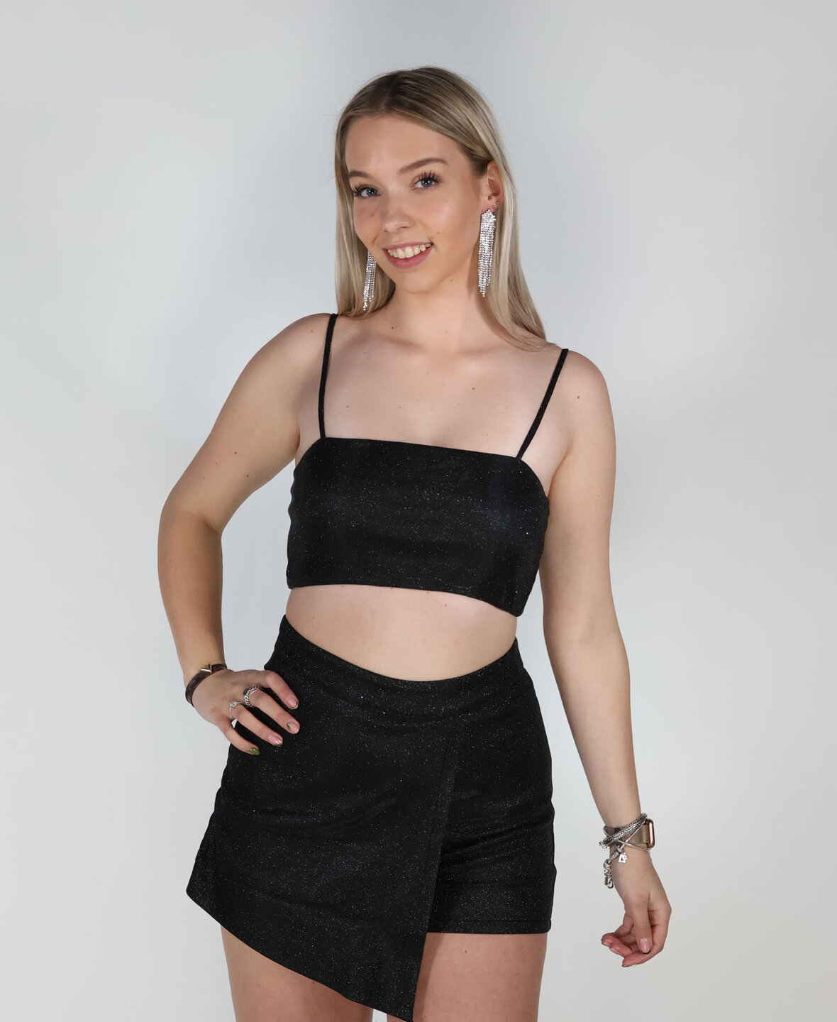 Sanne Glam Top Black