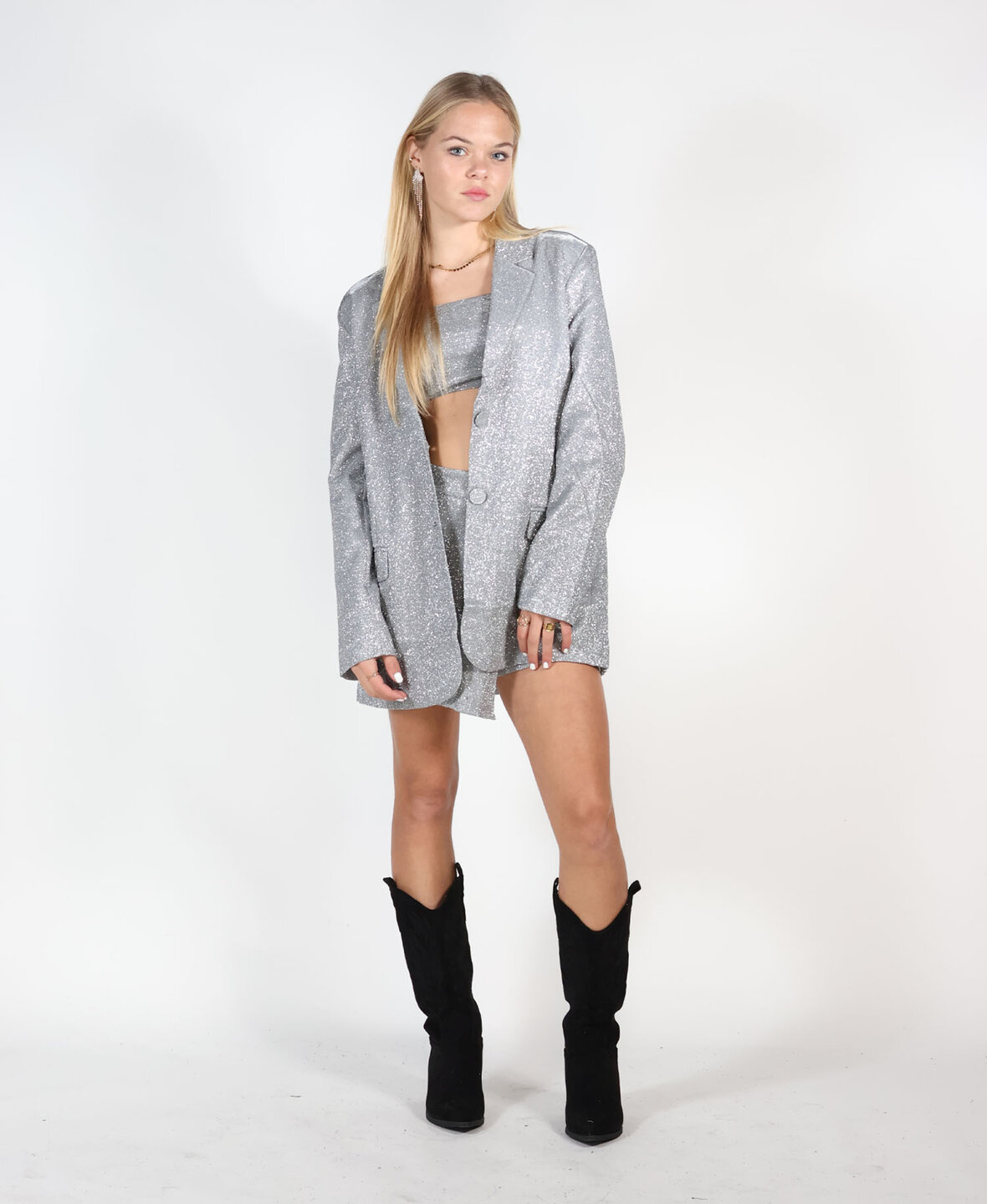 Sanne Glam Skort Silver