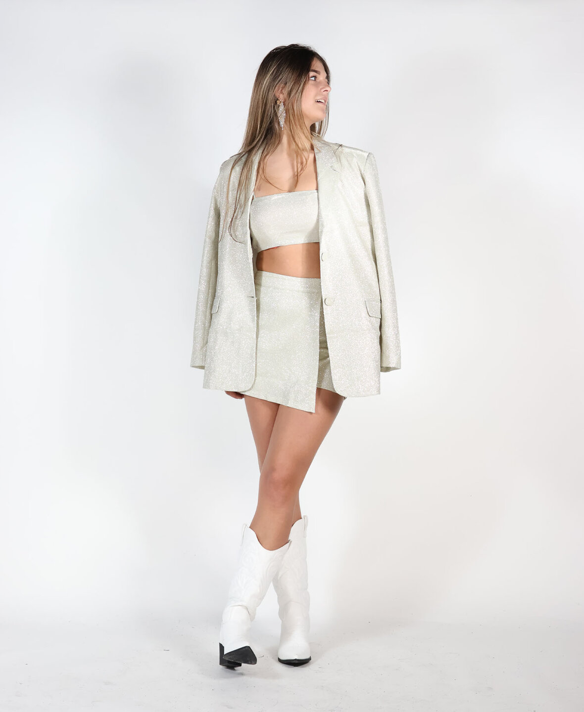 Sanne Glam Skort Beige