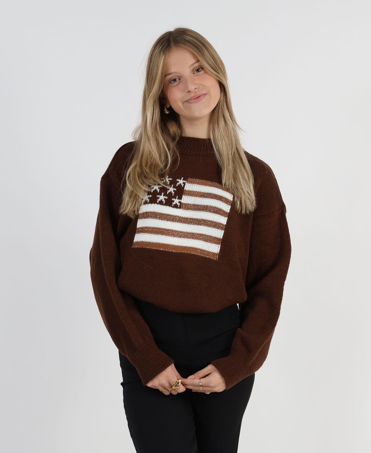 USA Lurex Sweat Choco