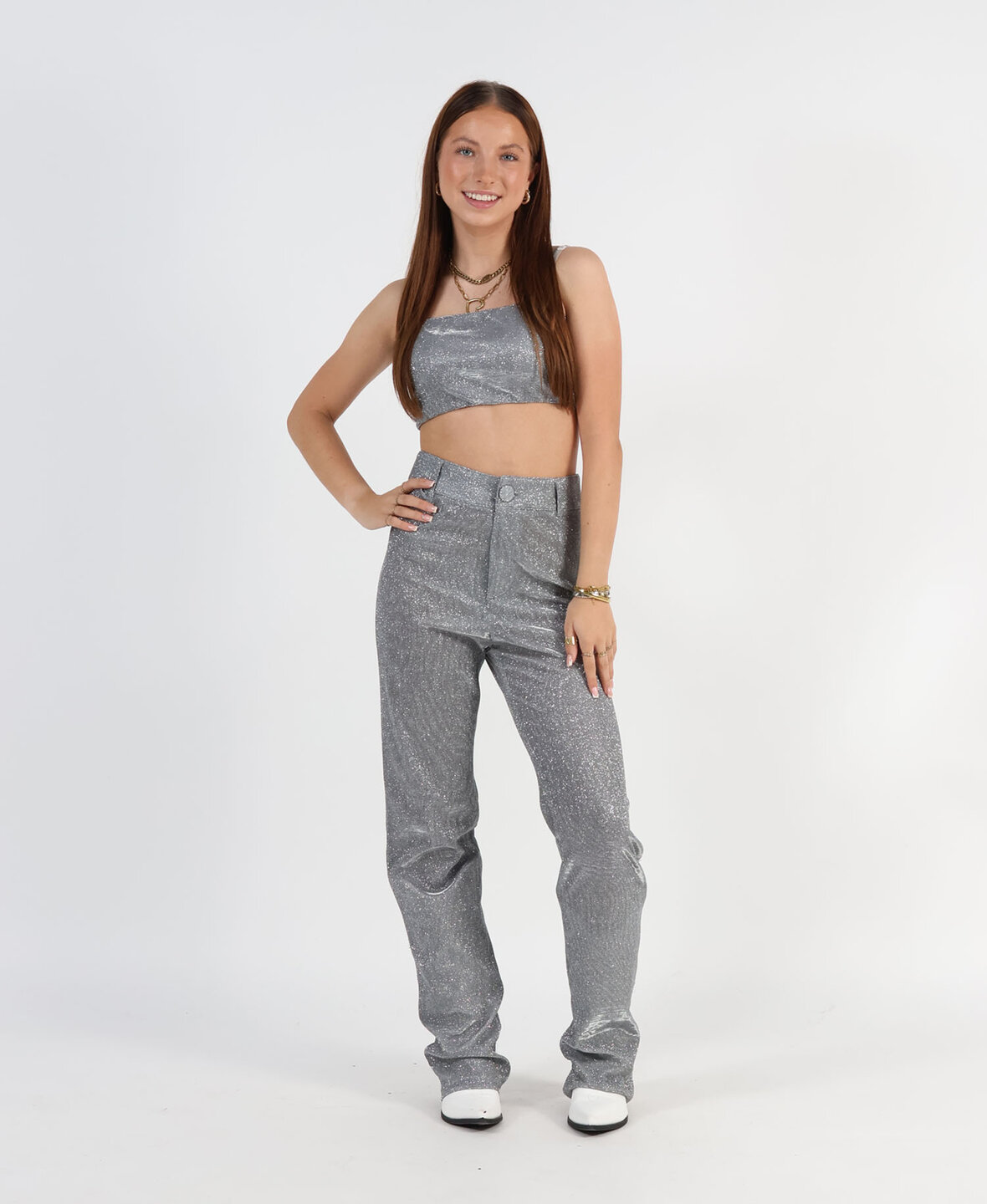 Sanne Glam Pants Silver