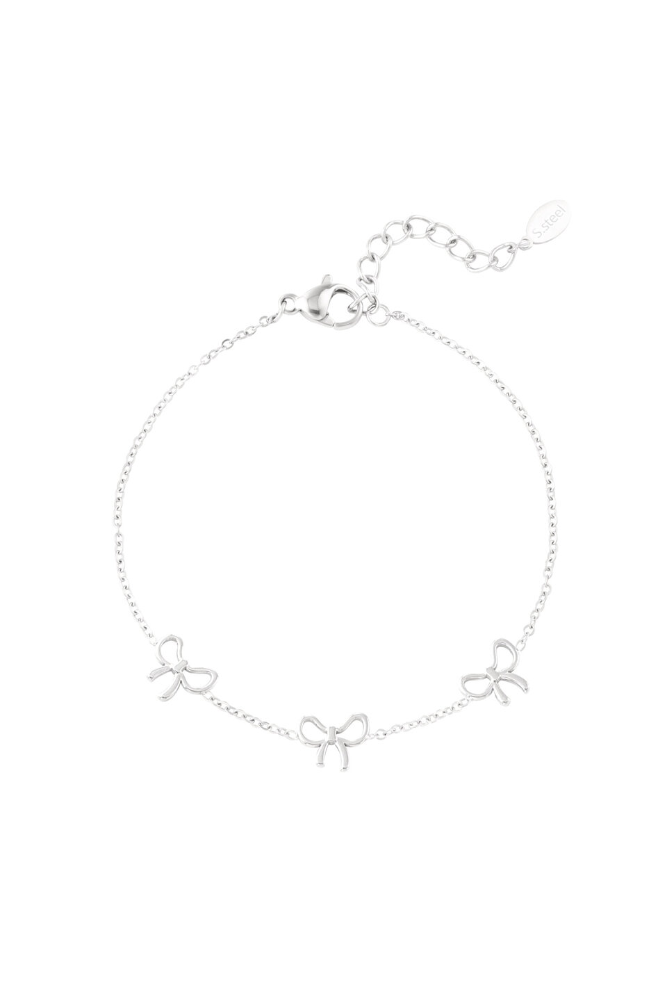 Triple Bow Bracelet Silver